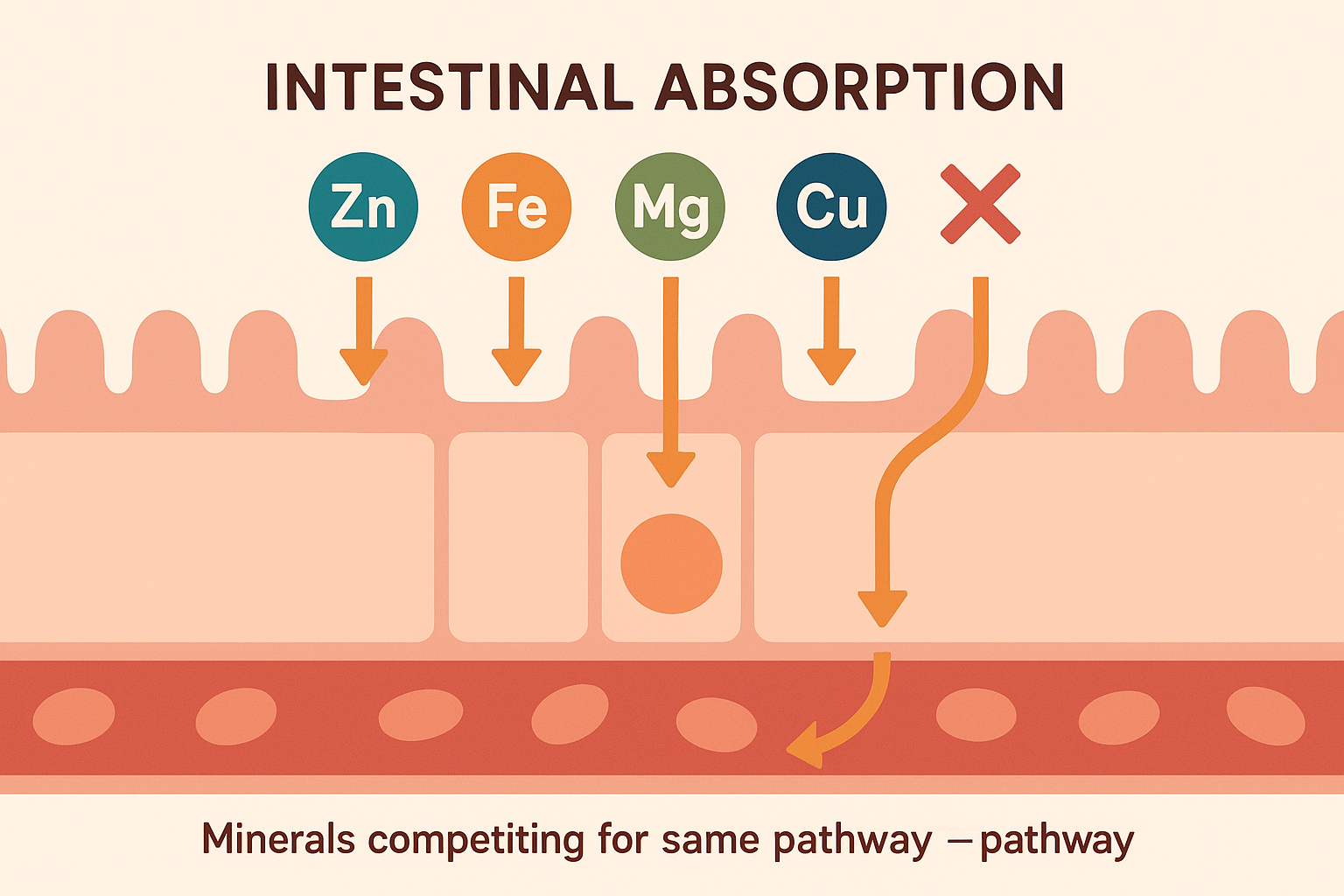 Nutrient absorption and mineral competition