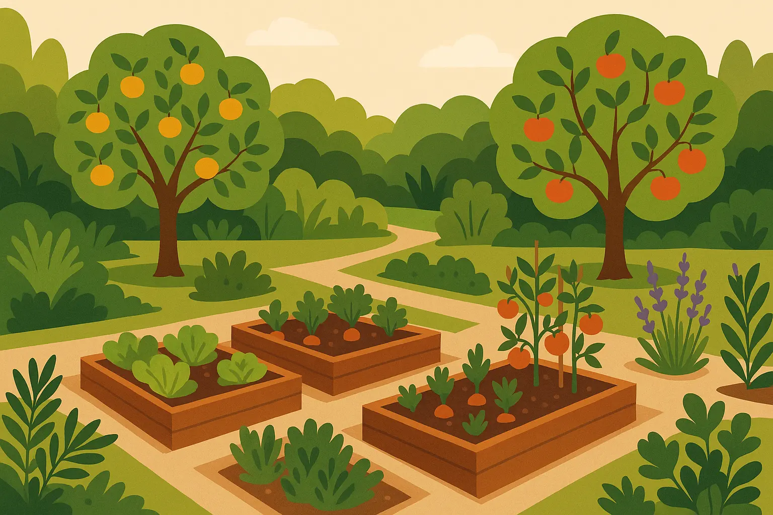 Edible front yard garden design