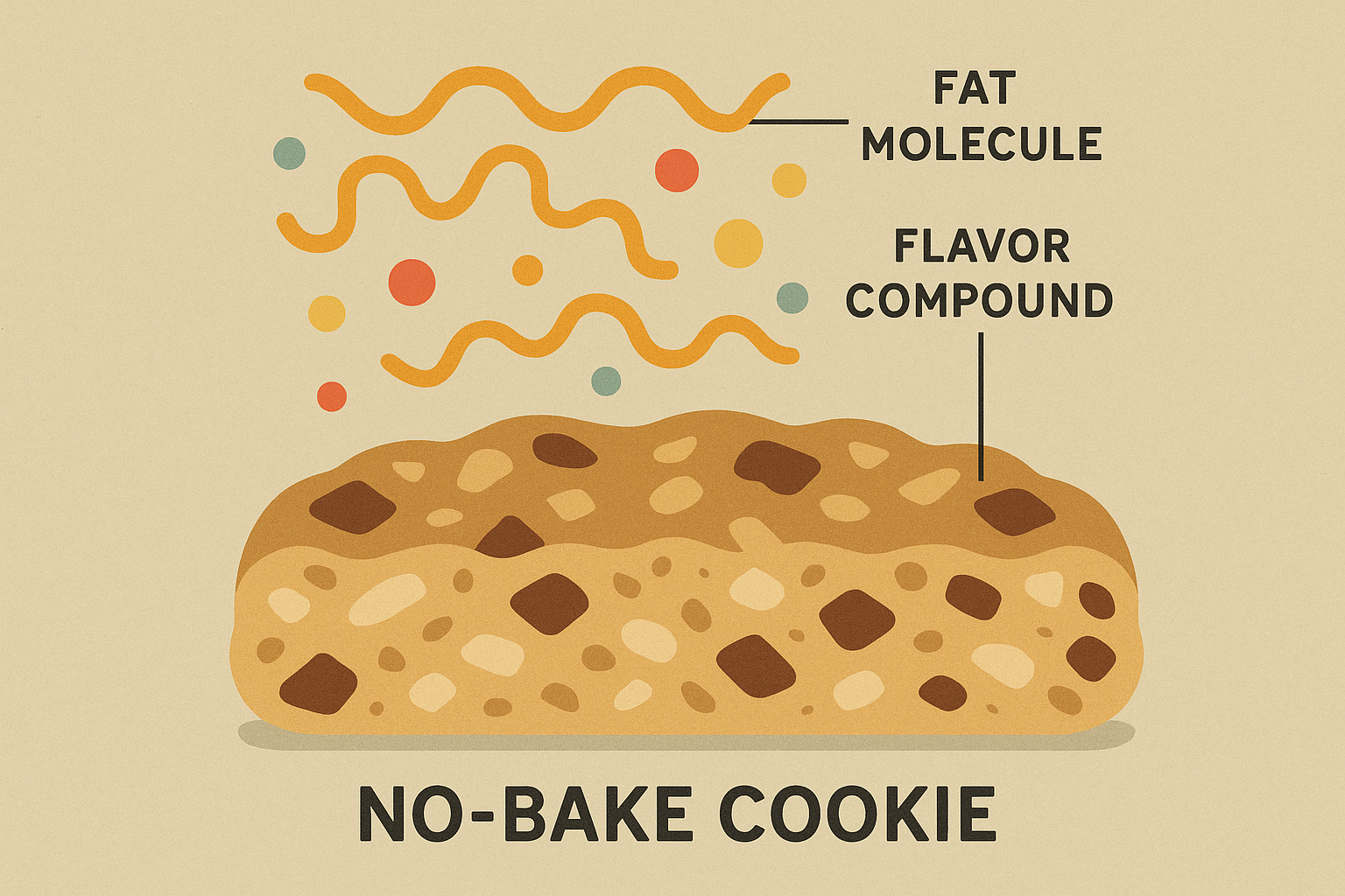 Fat-based ingredients for no bake cookies