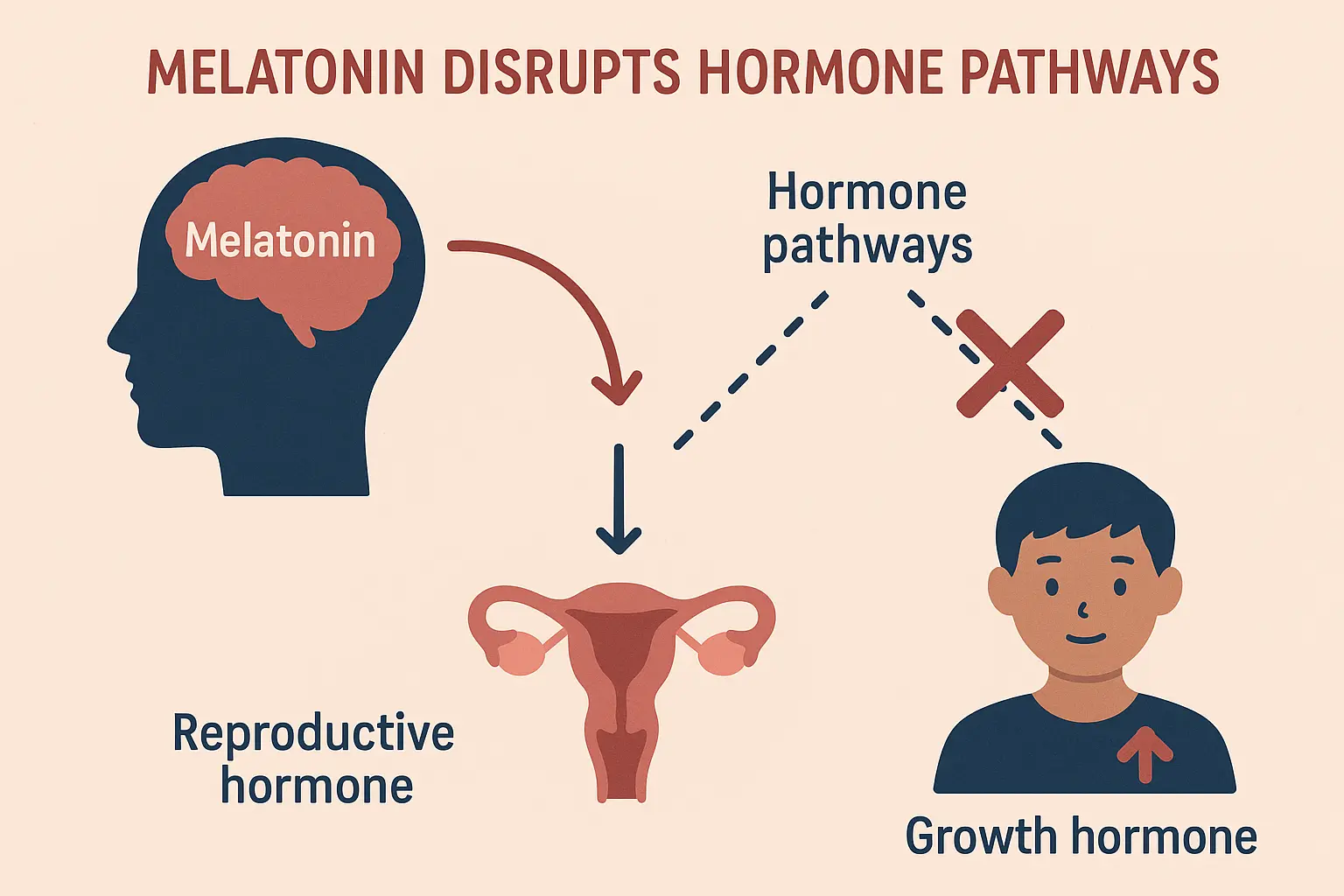 Hormonal side effects of melatonin