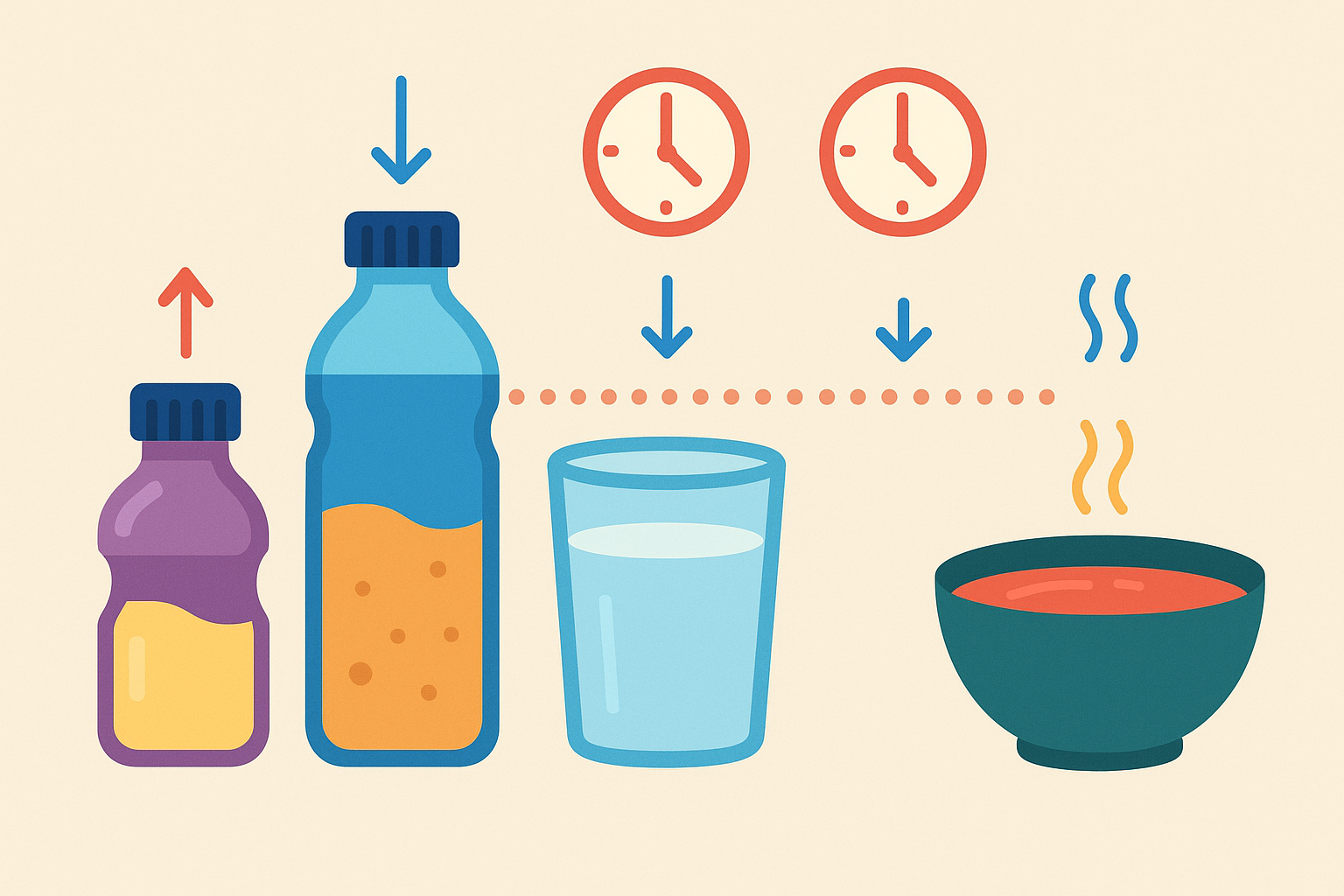 Gut bacteria response to liquid nutrition