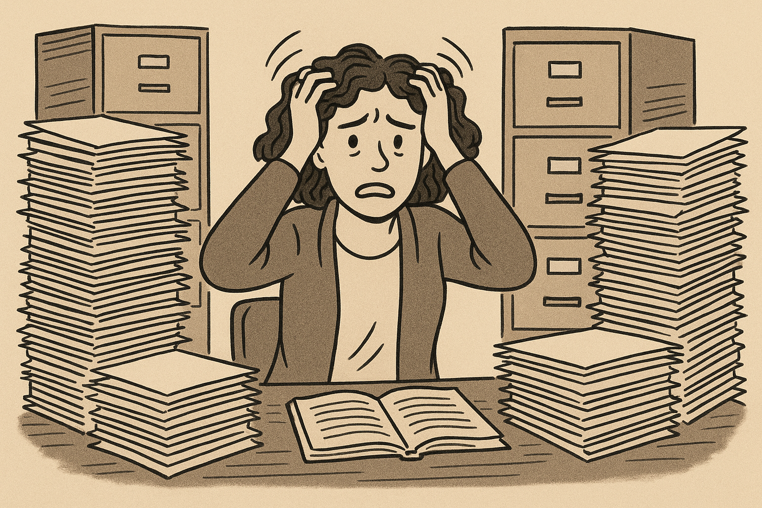 Teacher overwhelmed by endless paperwork and documentation requirements