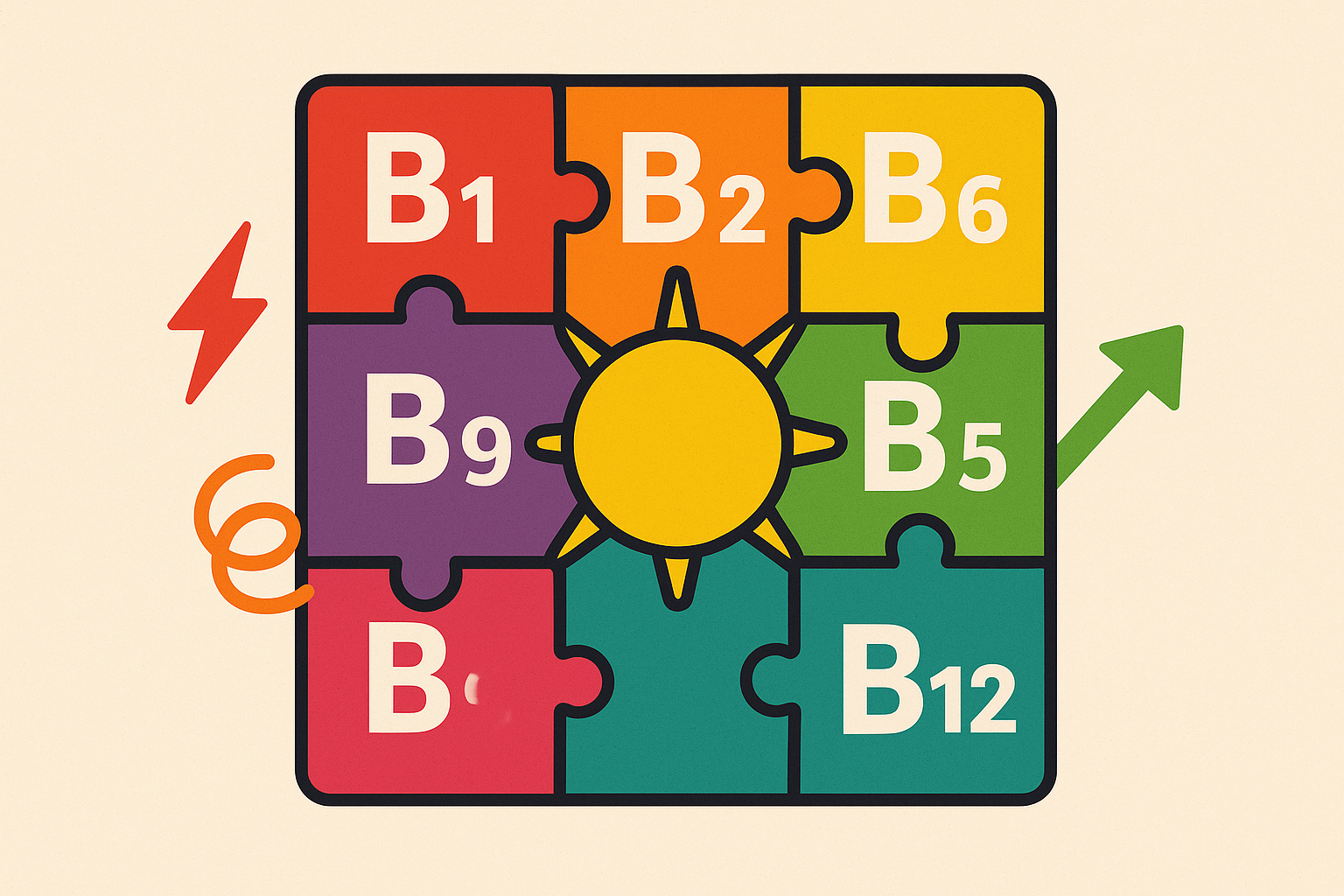 B-vitamin synergy for energy production