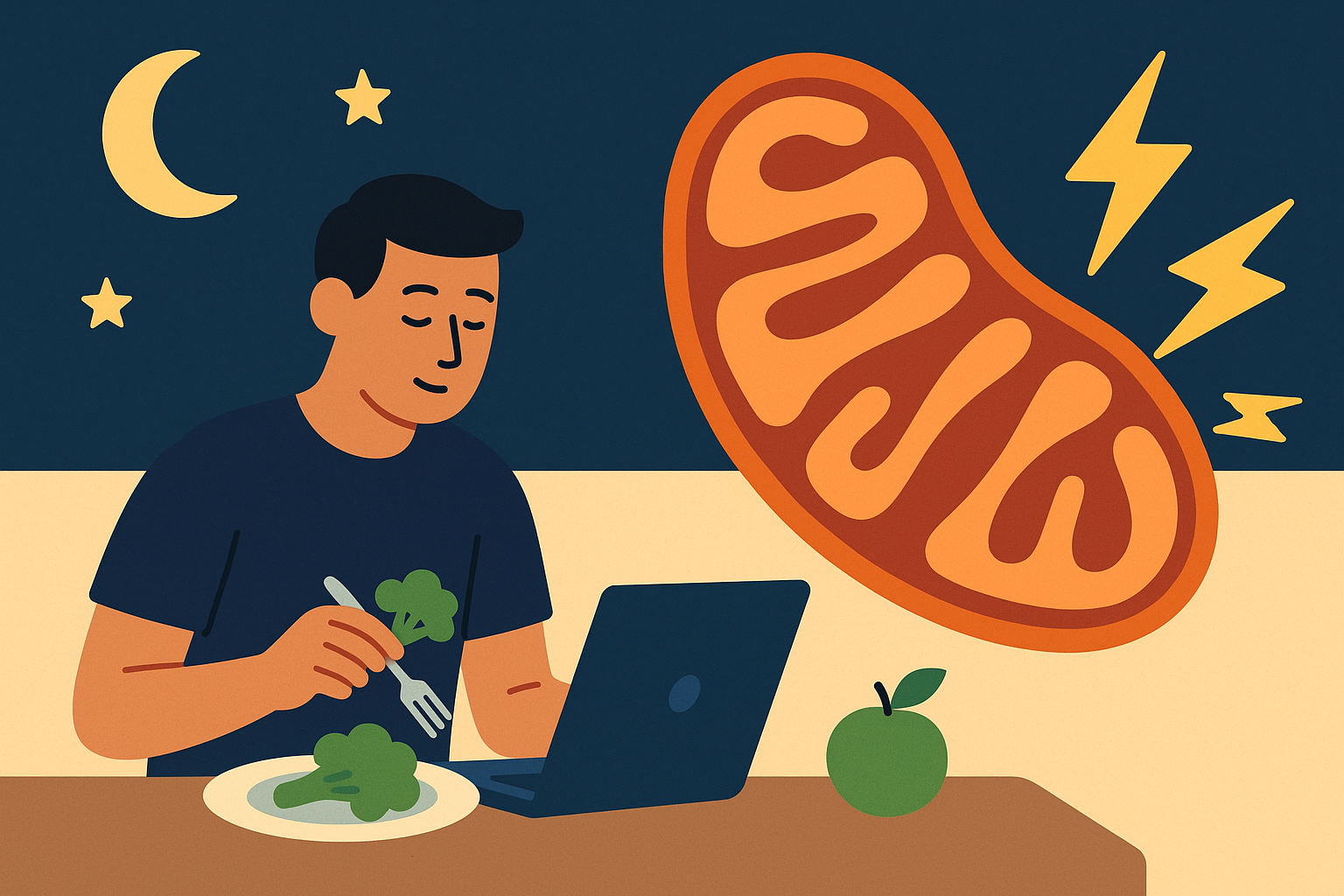 Mitochondrial support nutrients for night shift