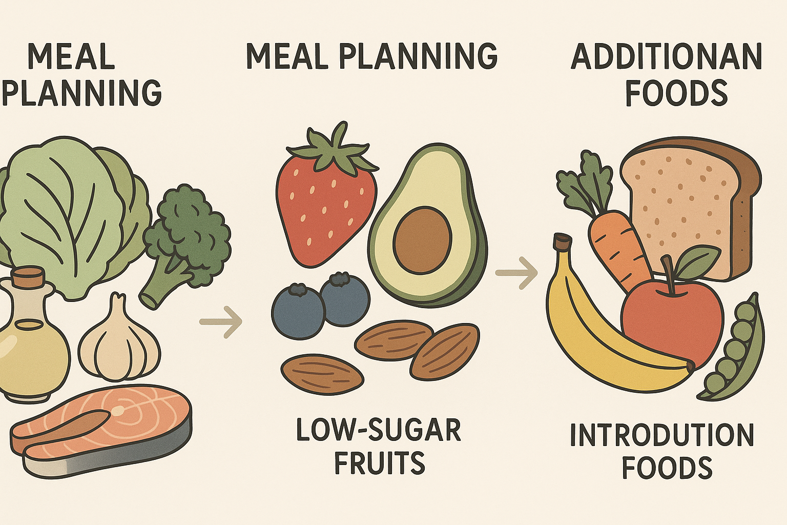Phase-by-phase candida meal planning