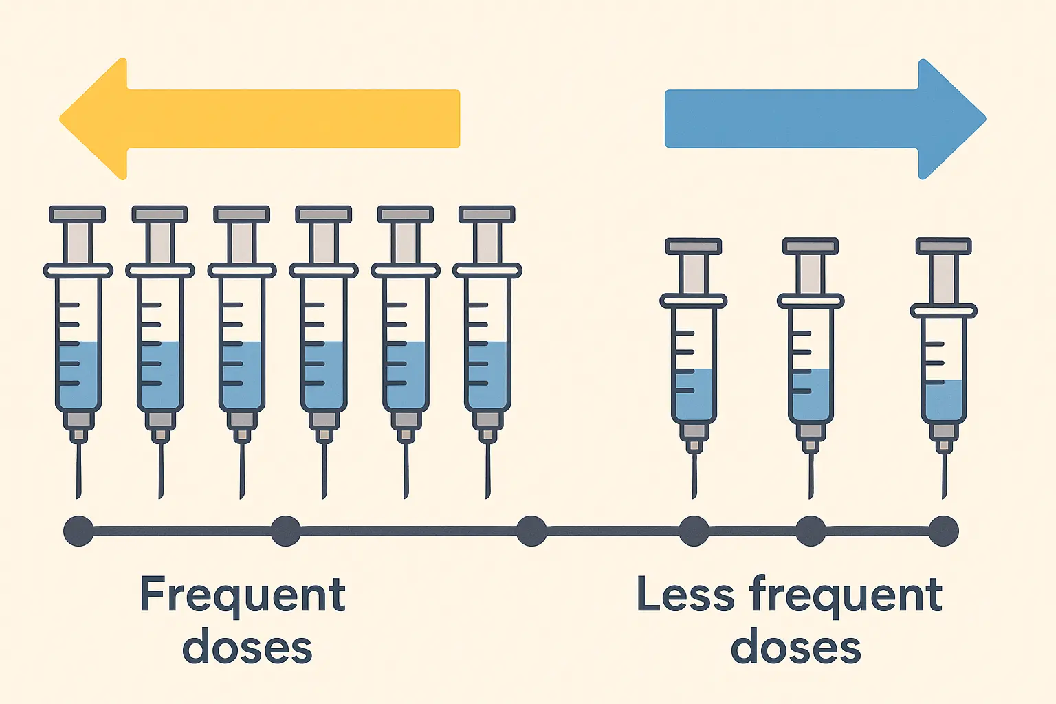 Progressive B12 dosing schedule timeline