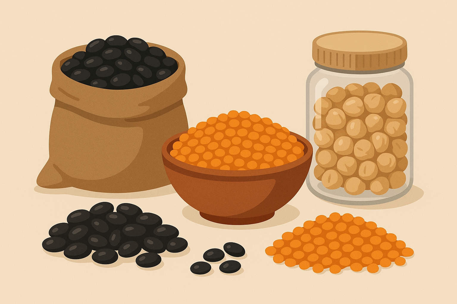 Black beans in a bowl
