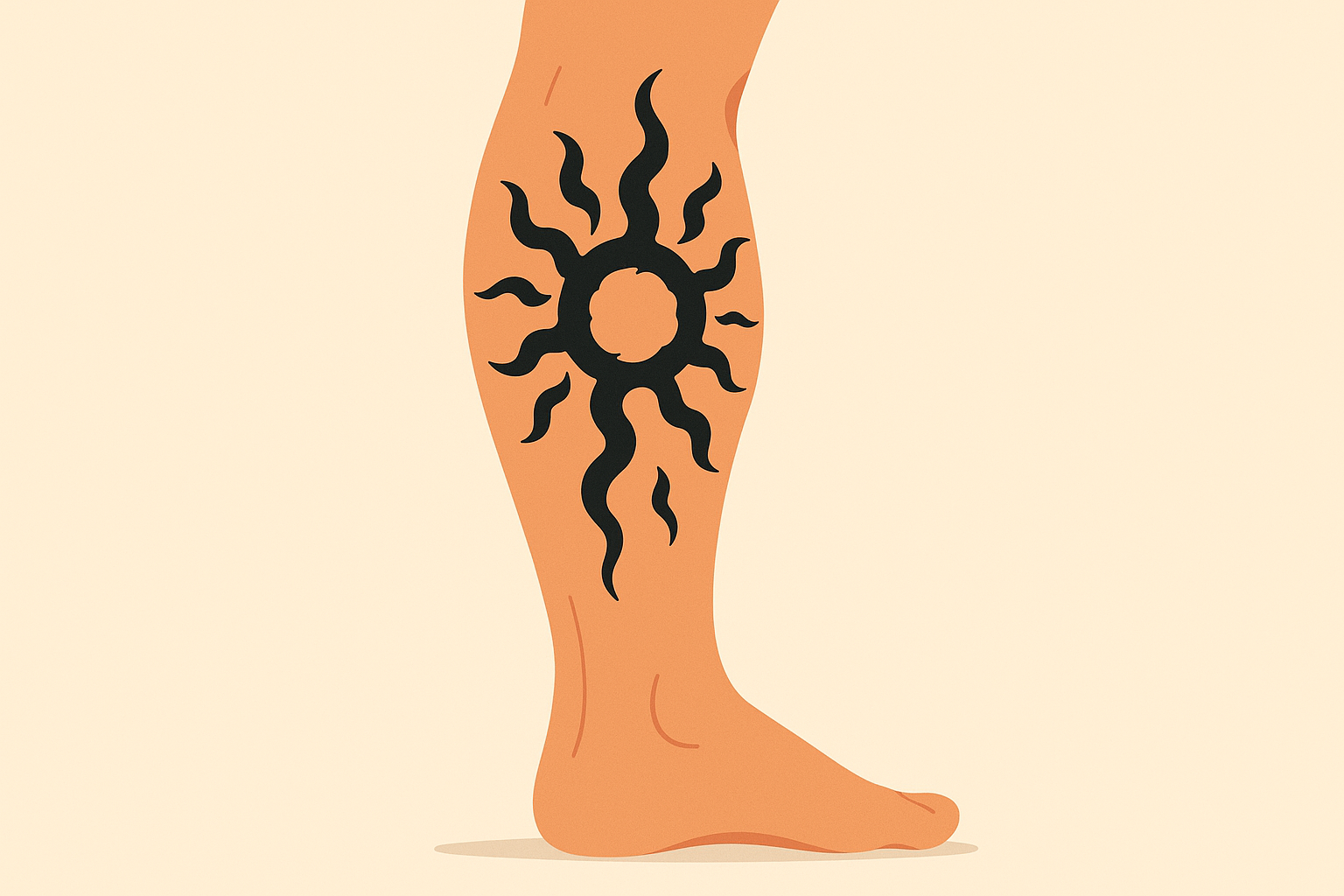 Calf muscle curse mark adaptation