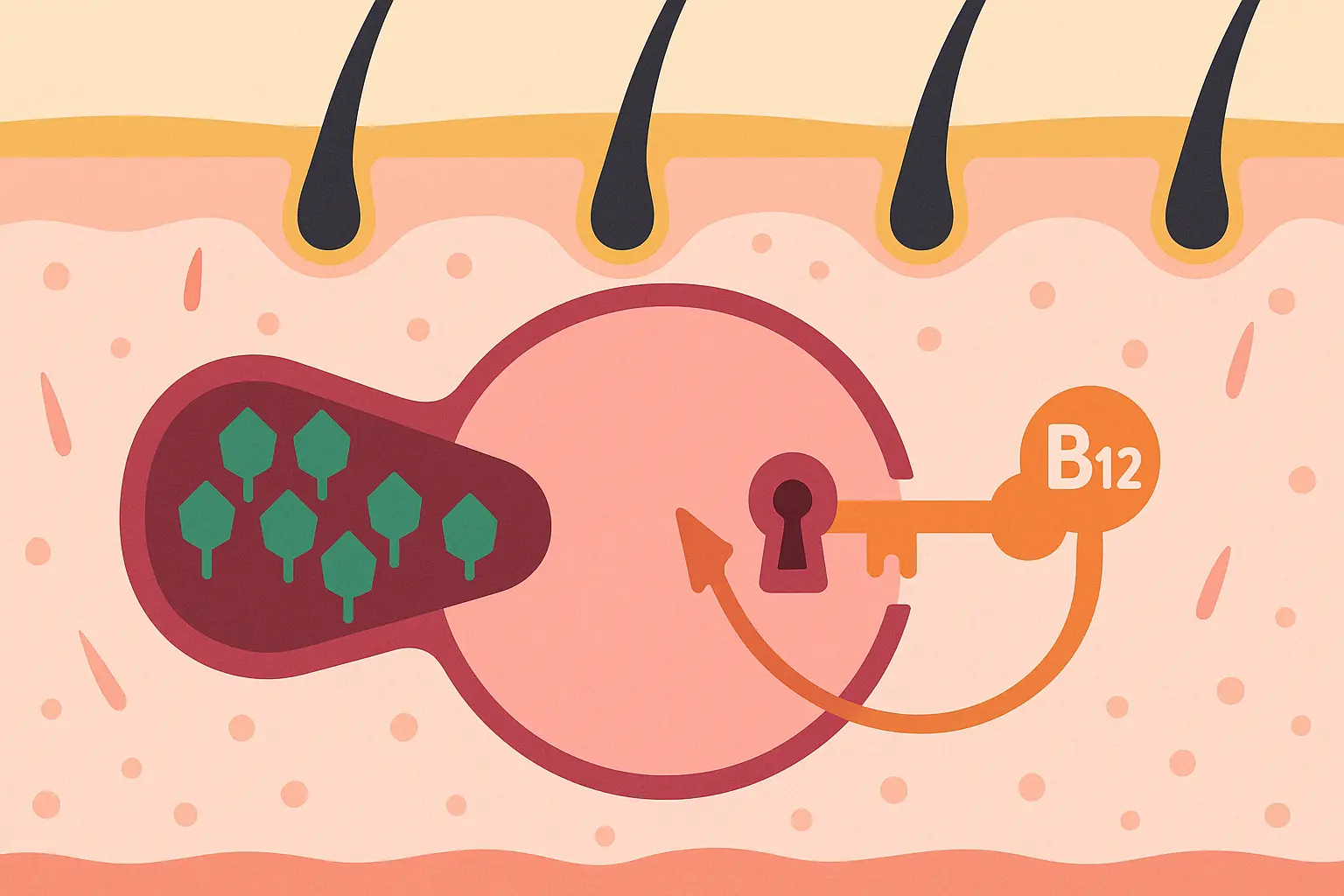 B12 absorption and cellular transport mechanisms