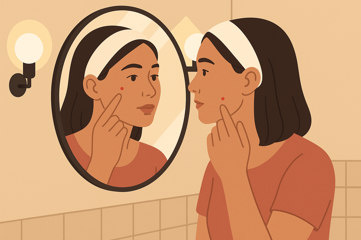 Injection site inspection before sauna use