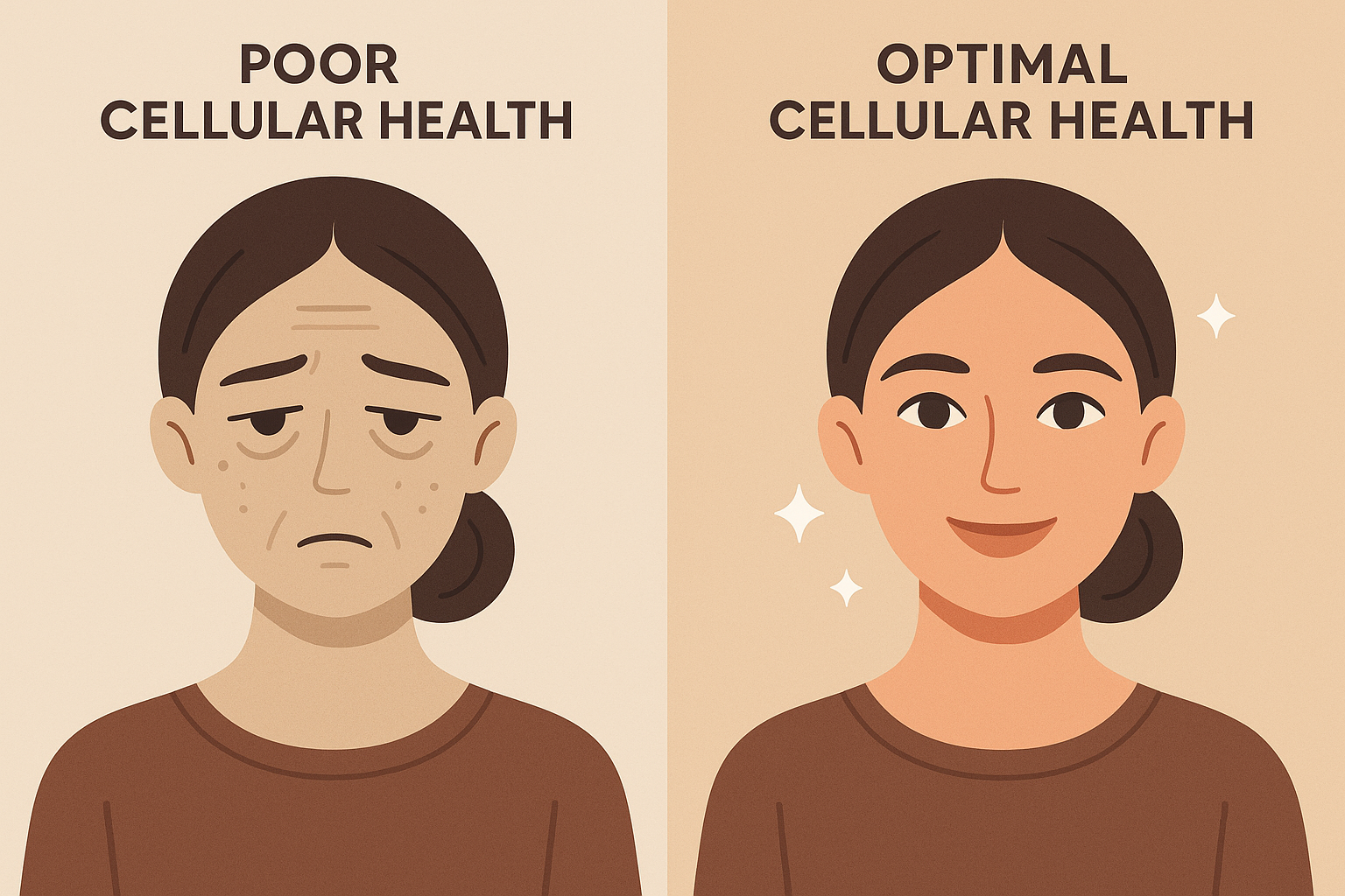 Cellular health foundation for beauty