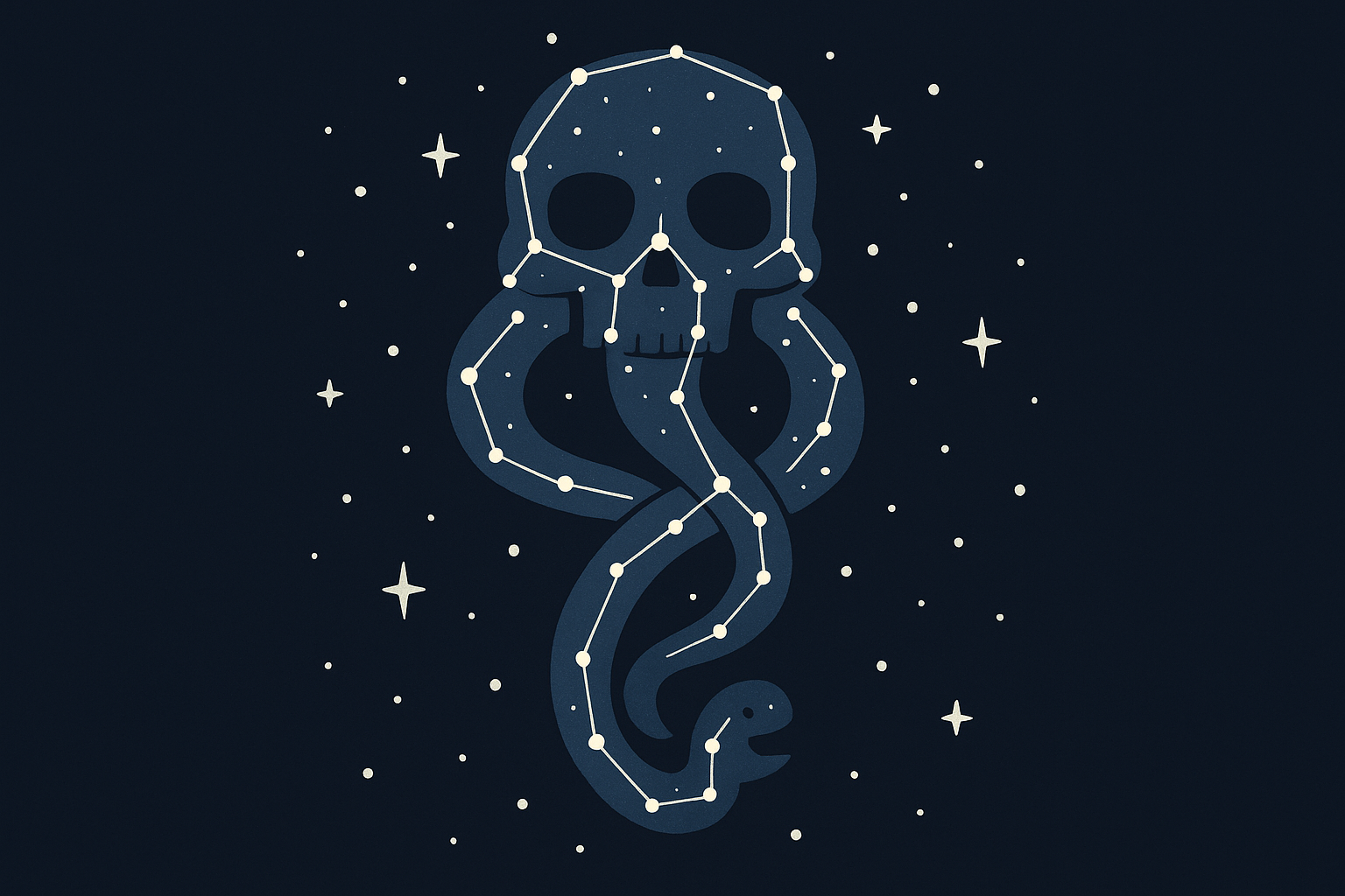 Typography and text-based Death Eater tattoo designs