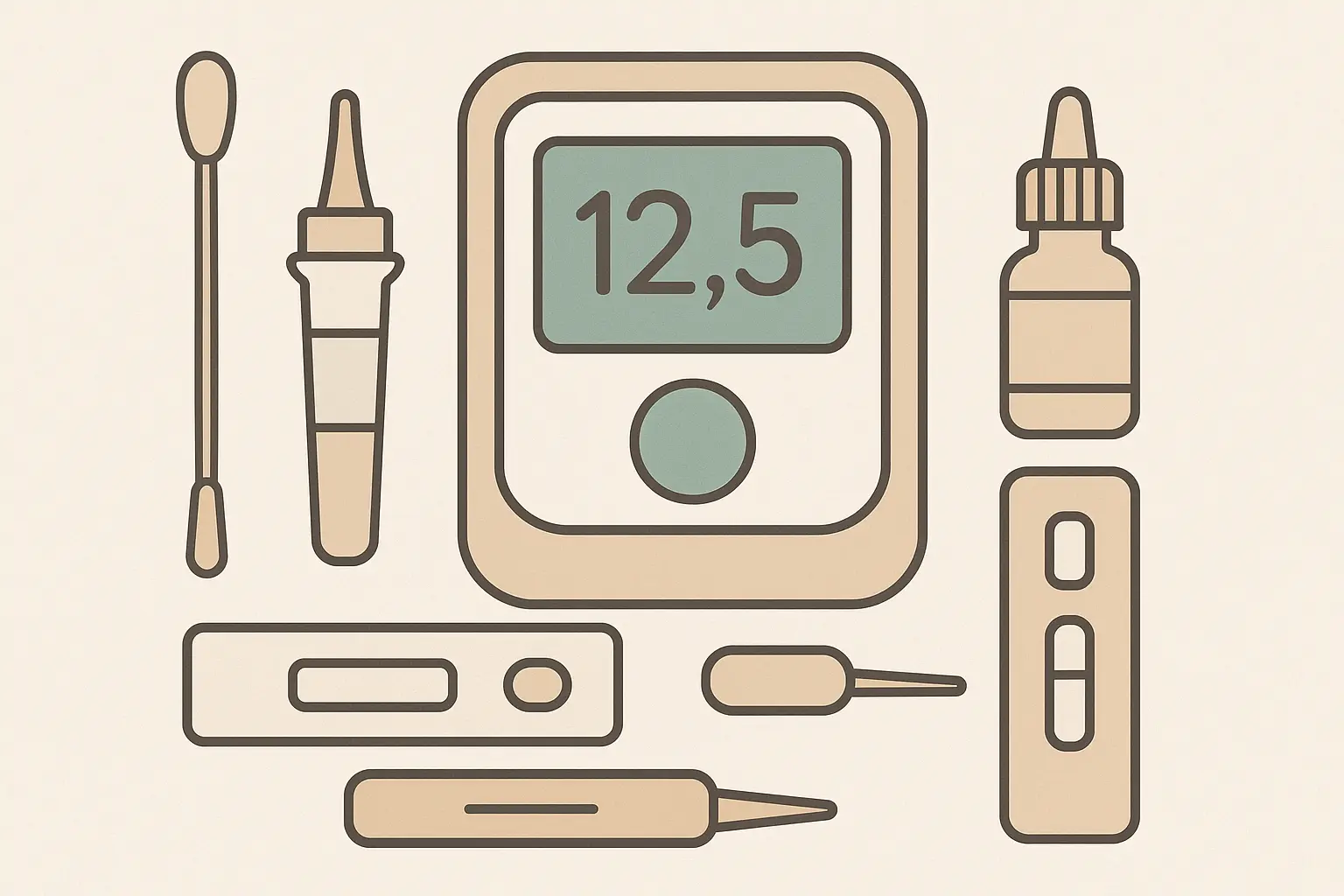 Multi-pathogen test kit components