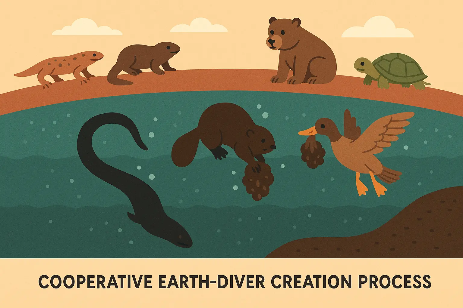 Emergence and earth-diver creation traditions