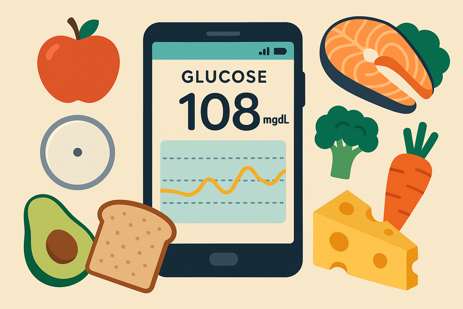 Continuous glucose monitoring for meal optimization