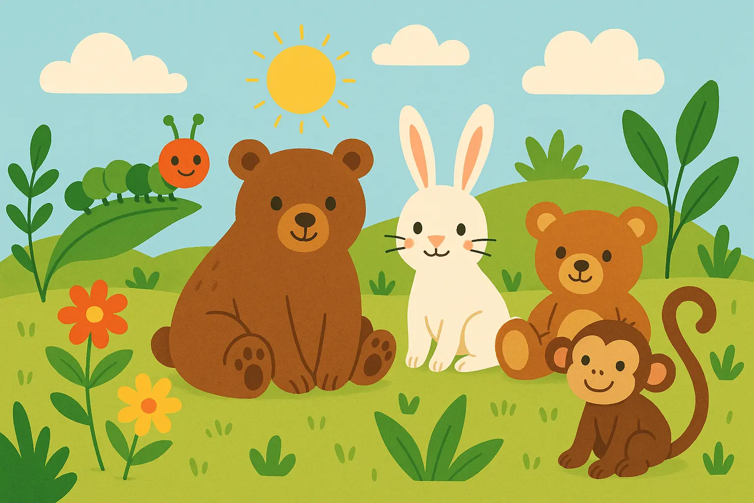 Children reading animal adventure stories