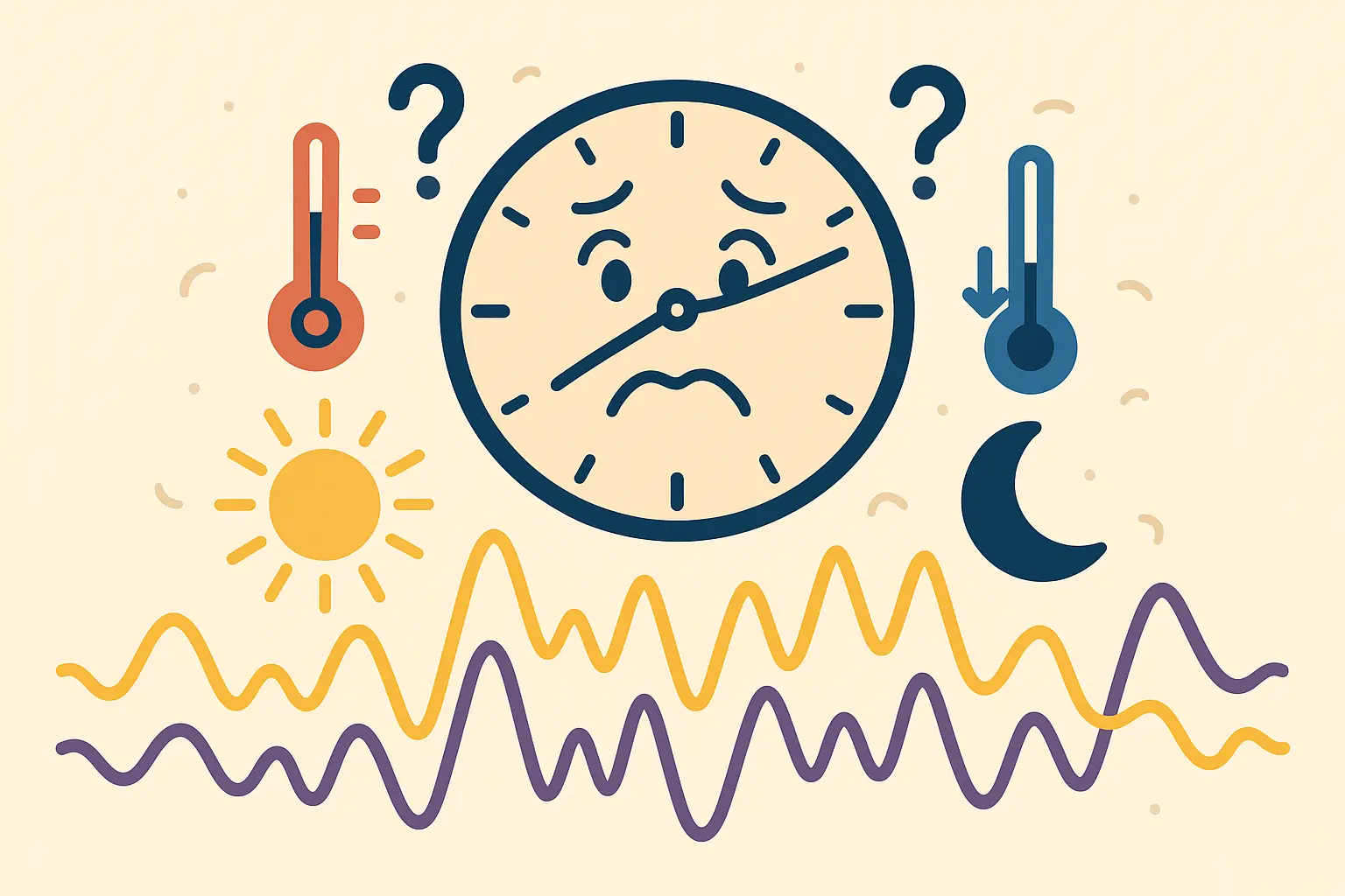 Circadian rhythm disruption from progesterone excess