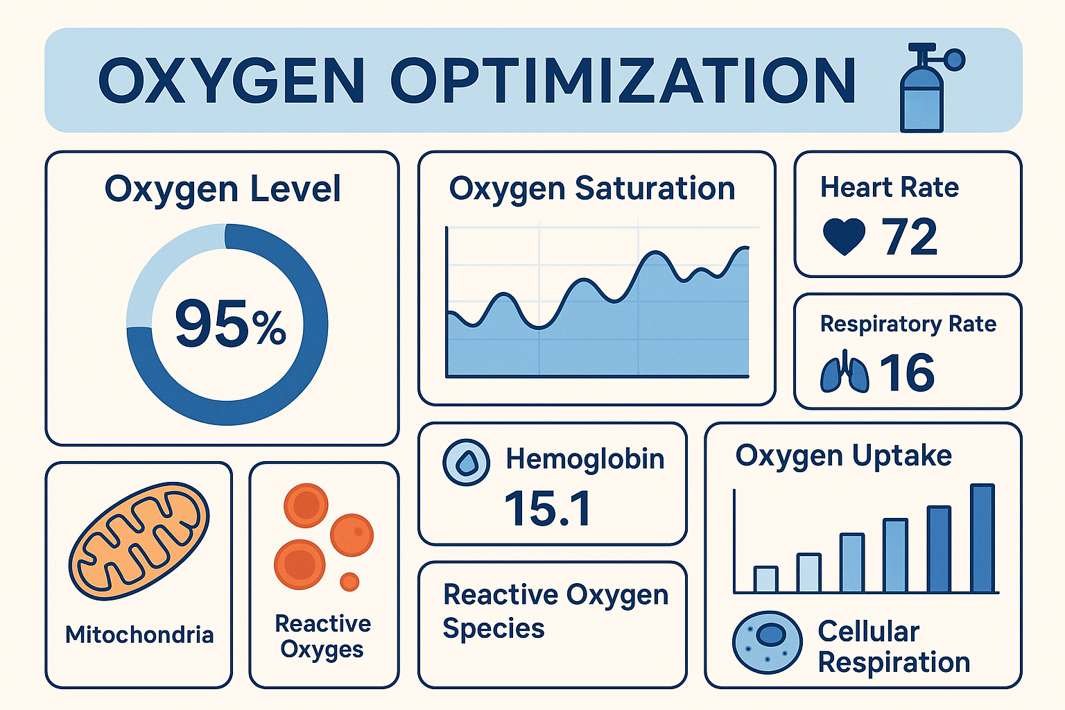 Oxygen optimization tracking template