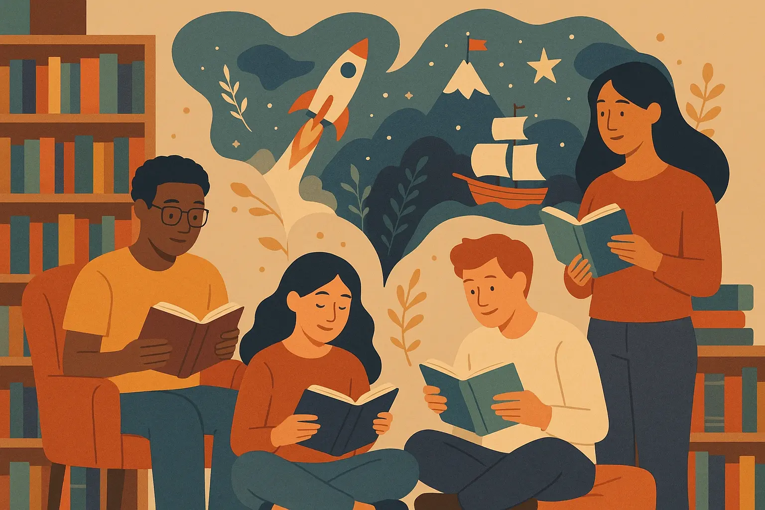 Person reading inspiring memoir