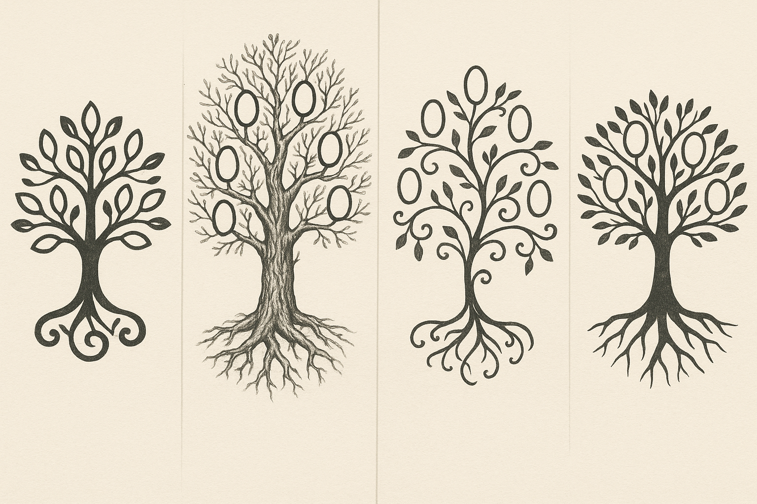 Family tree tattoo design showcase
