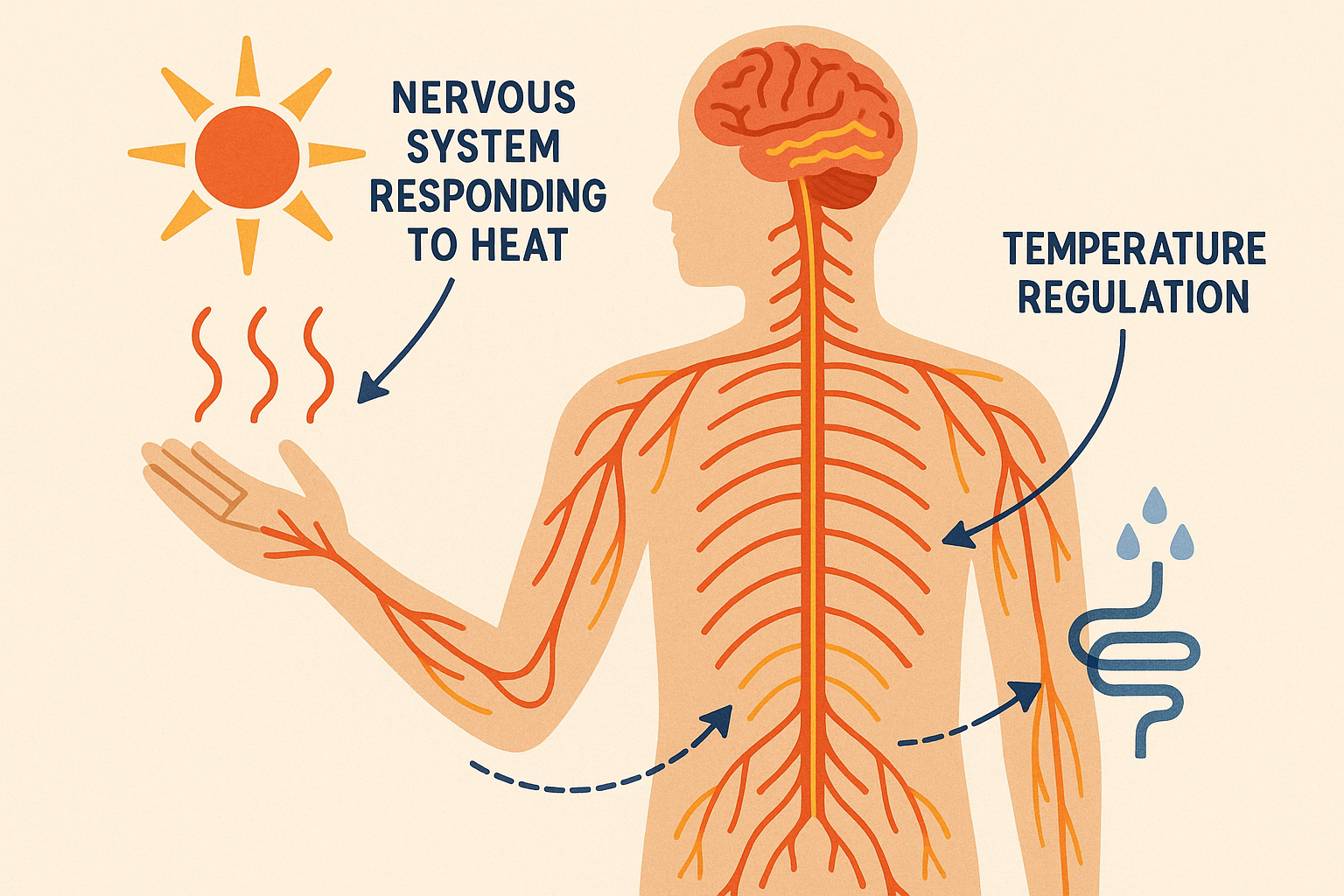 Nervous system response to sauna heat exposure