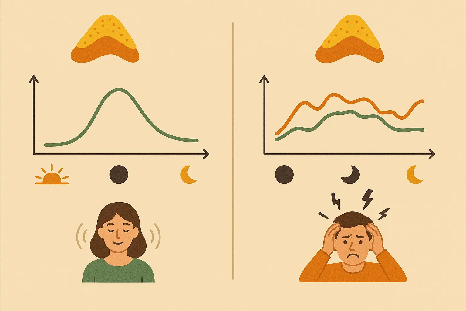 Cortisol pattern correction for pain management