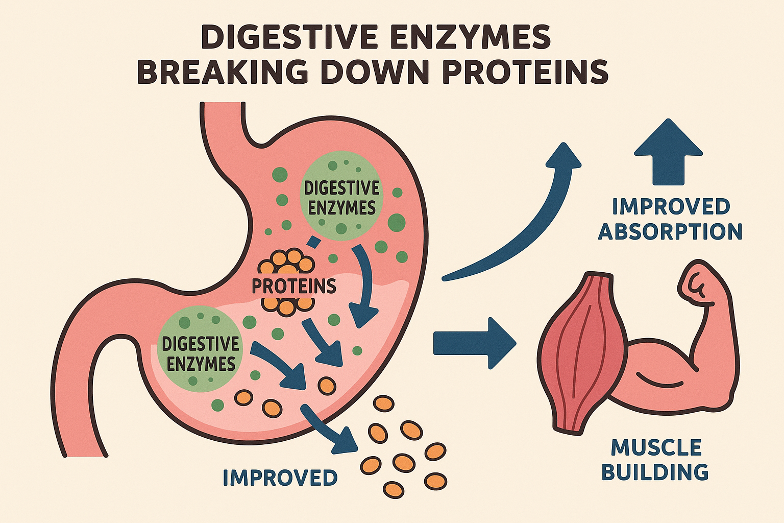 Digestive enzyme muscle recovery support