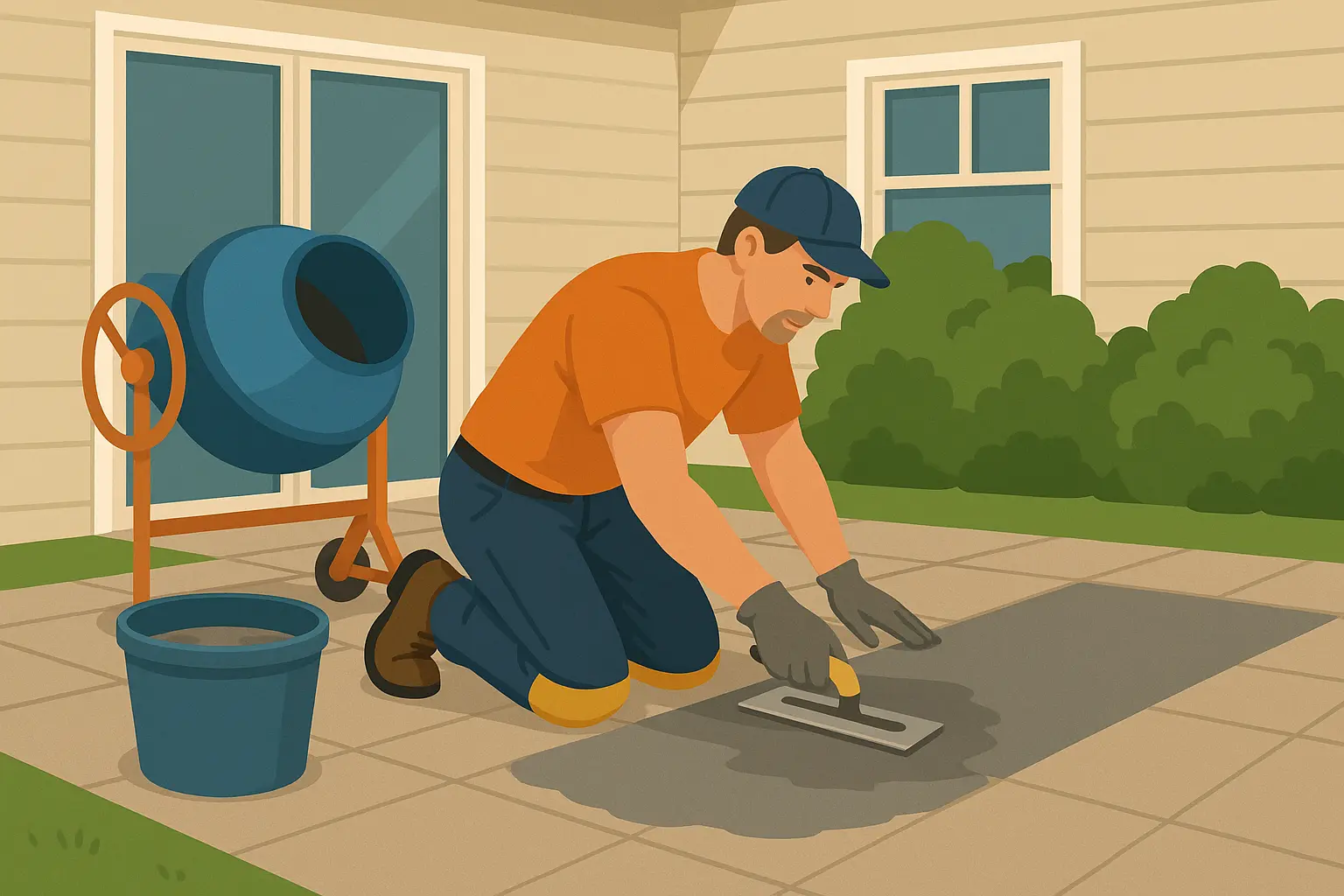 Advanced concrete finishing techniques and specialized tools