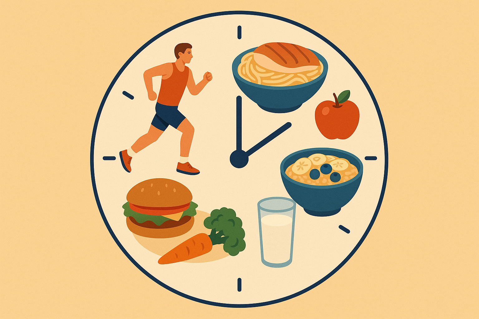 Athlete meal timing and circadian rhythm optimization