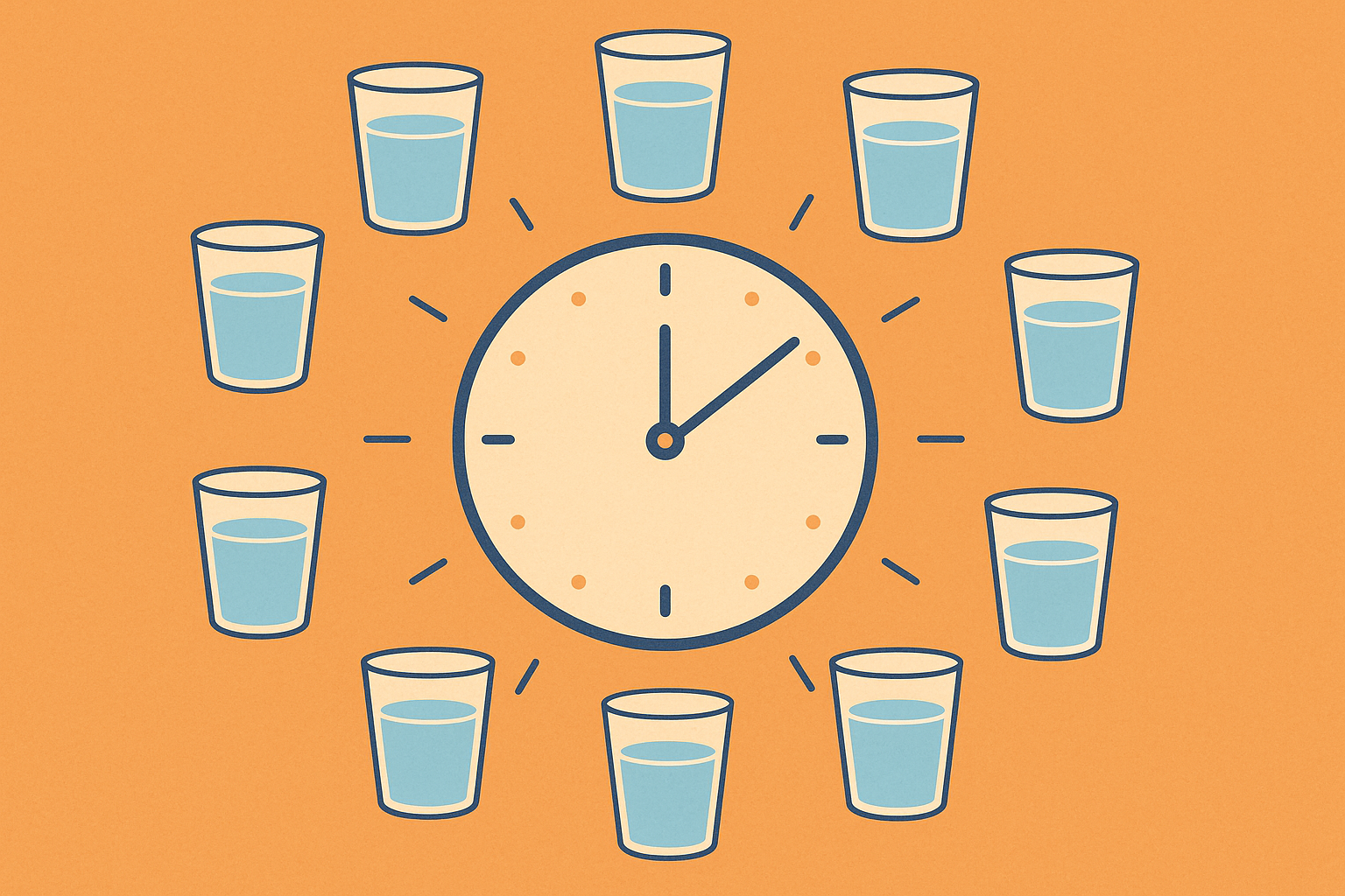 Strategic water timing for weight loss chart