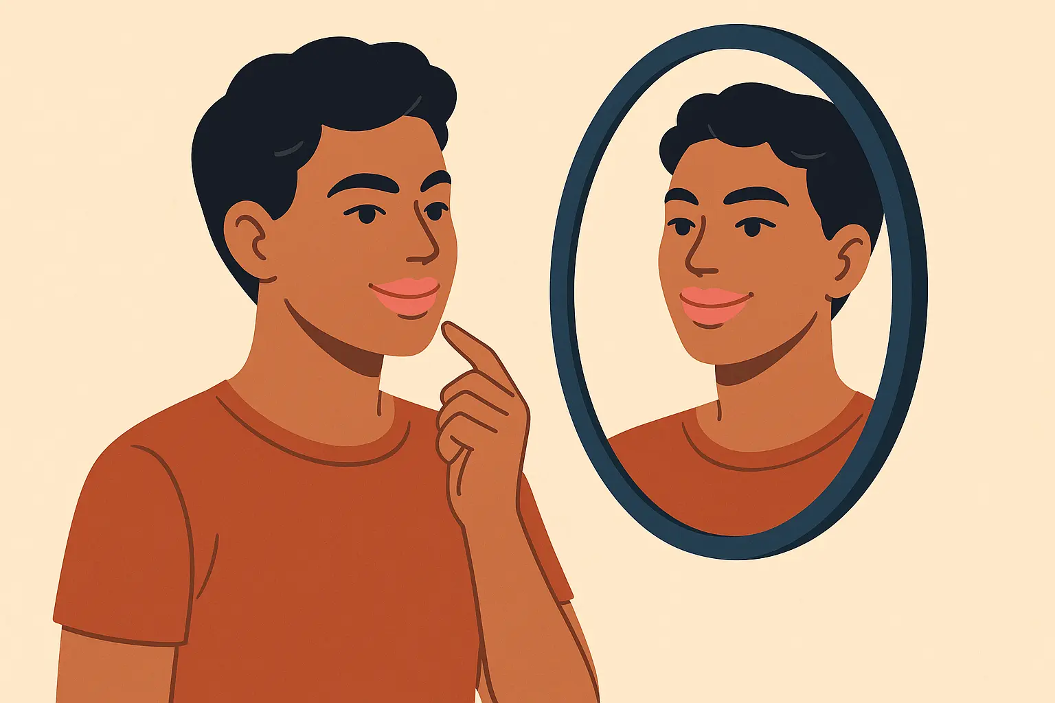 Healthy lips showing successful anemia treatment