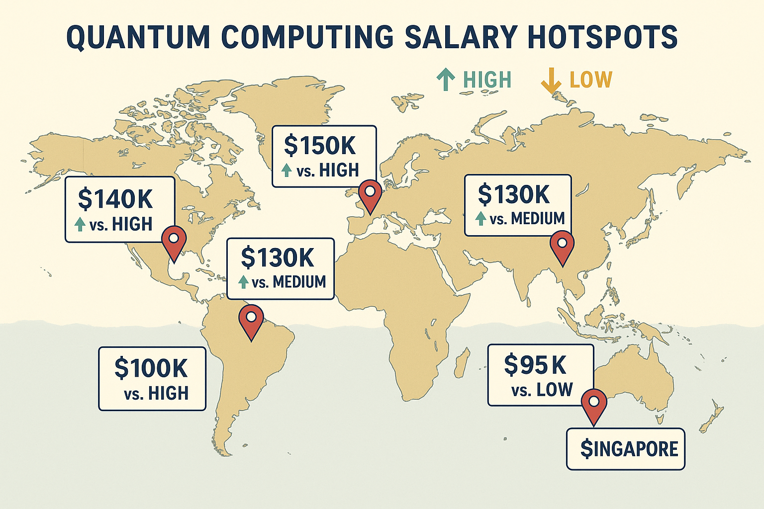 Geographic salary distribution for quantum physicists