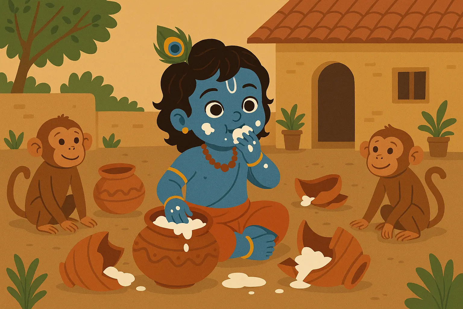 Krishna the butter thief story