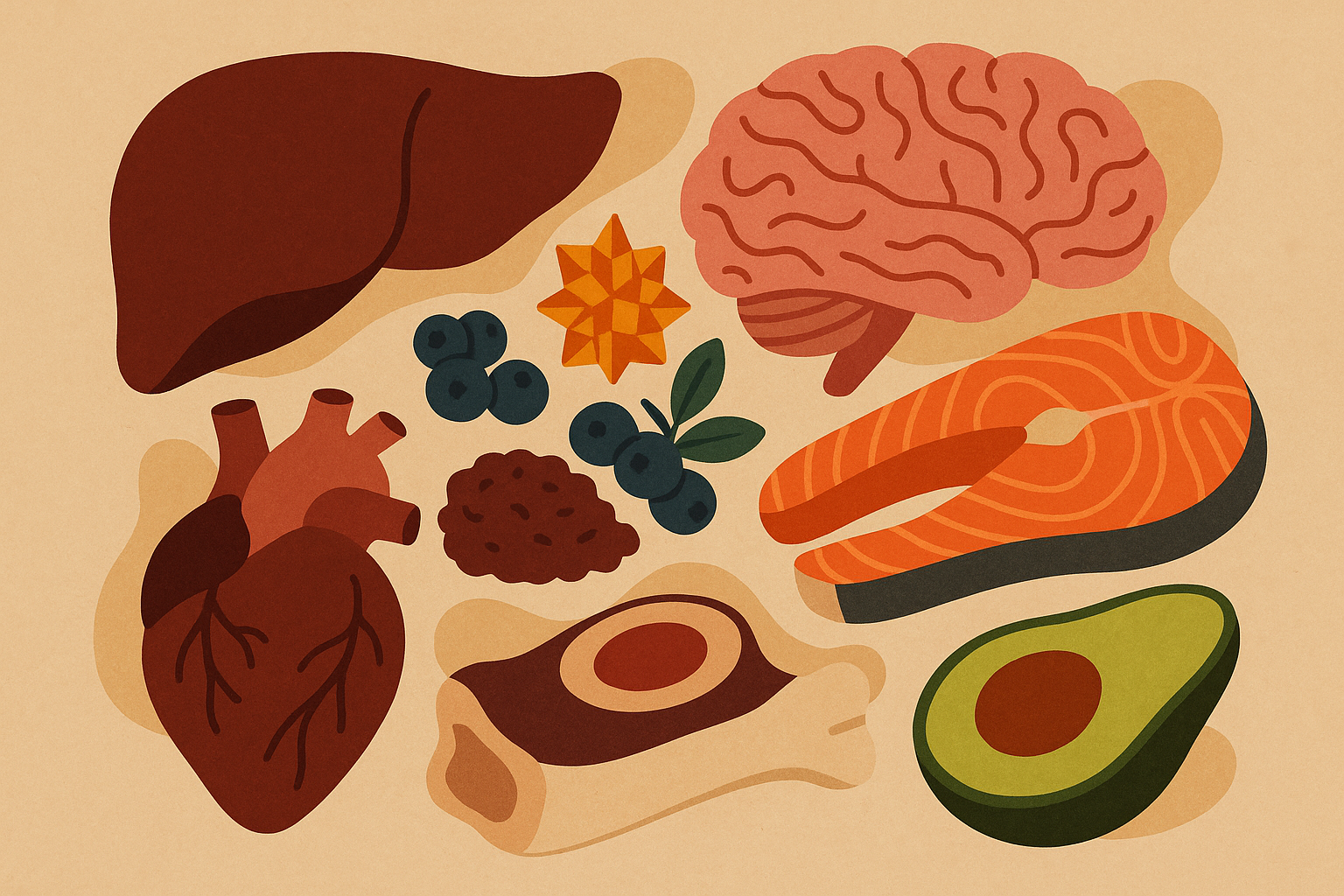 Organ meats rich in collagen-supporting nutrients