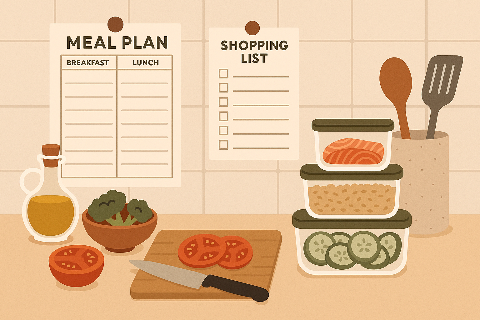 Integrated meal planning workflow system
