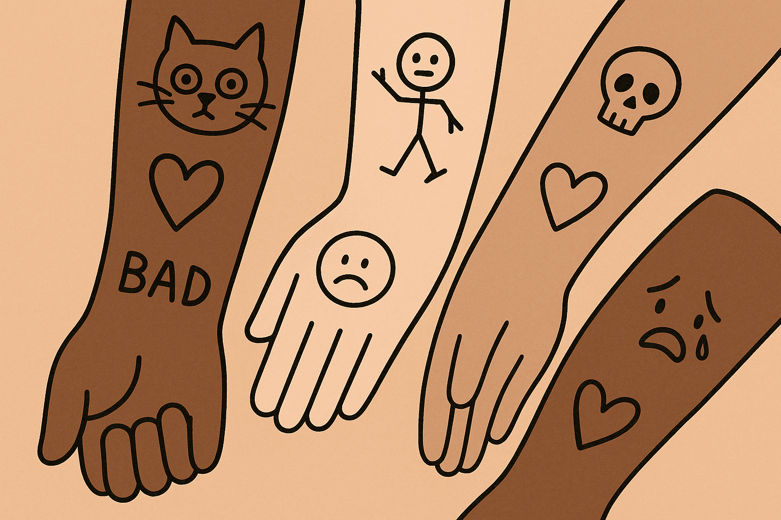 Examples of ignorant style tattoo designs