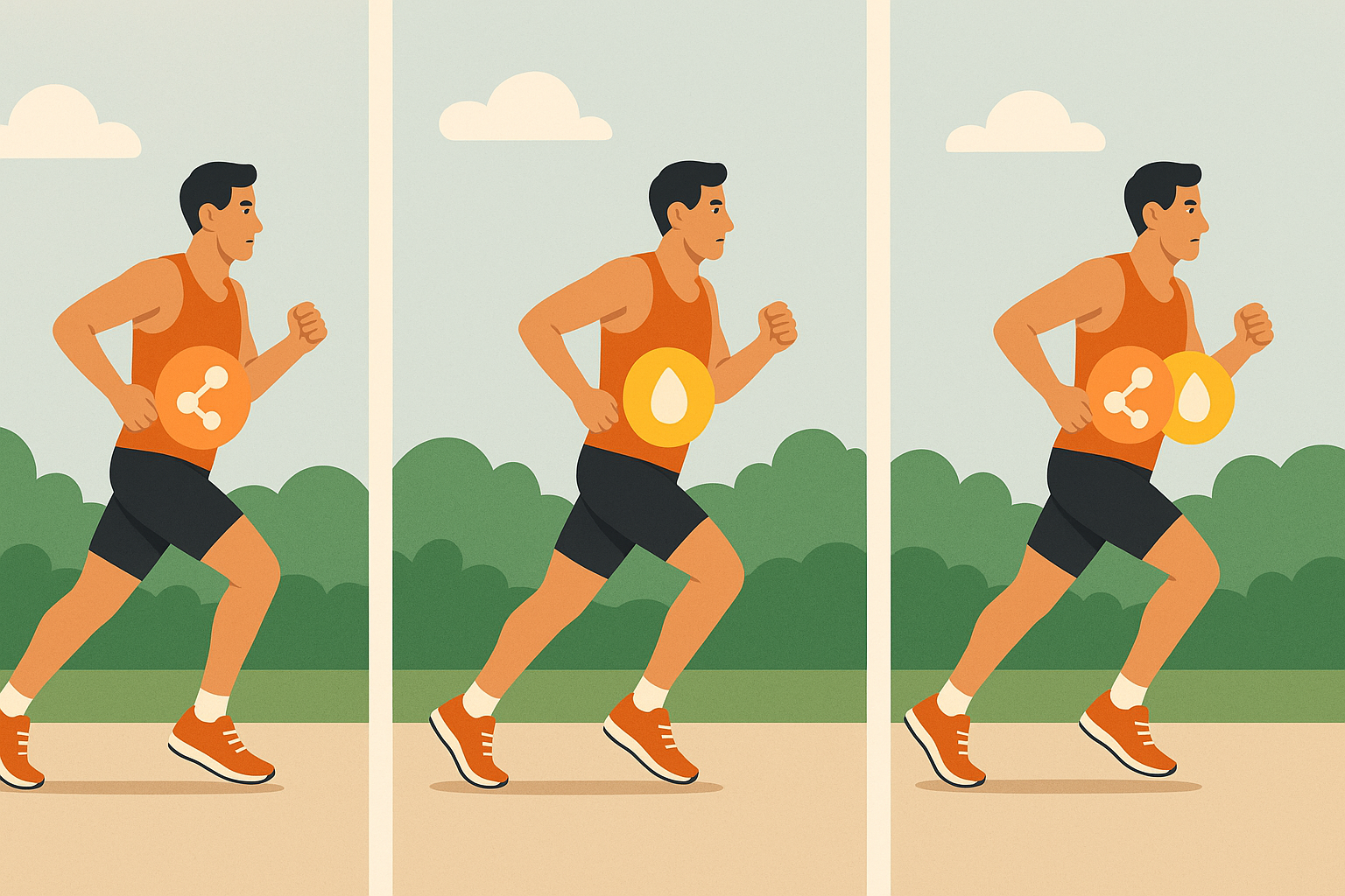Marathon metabolic phases diagram