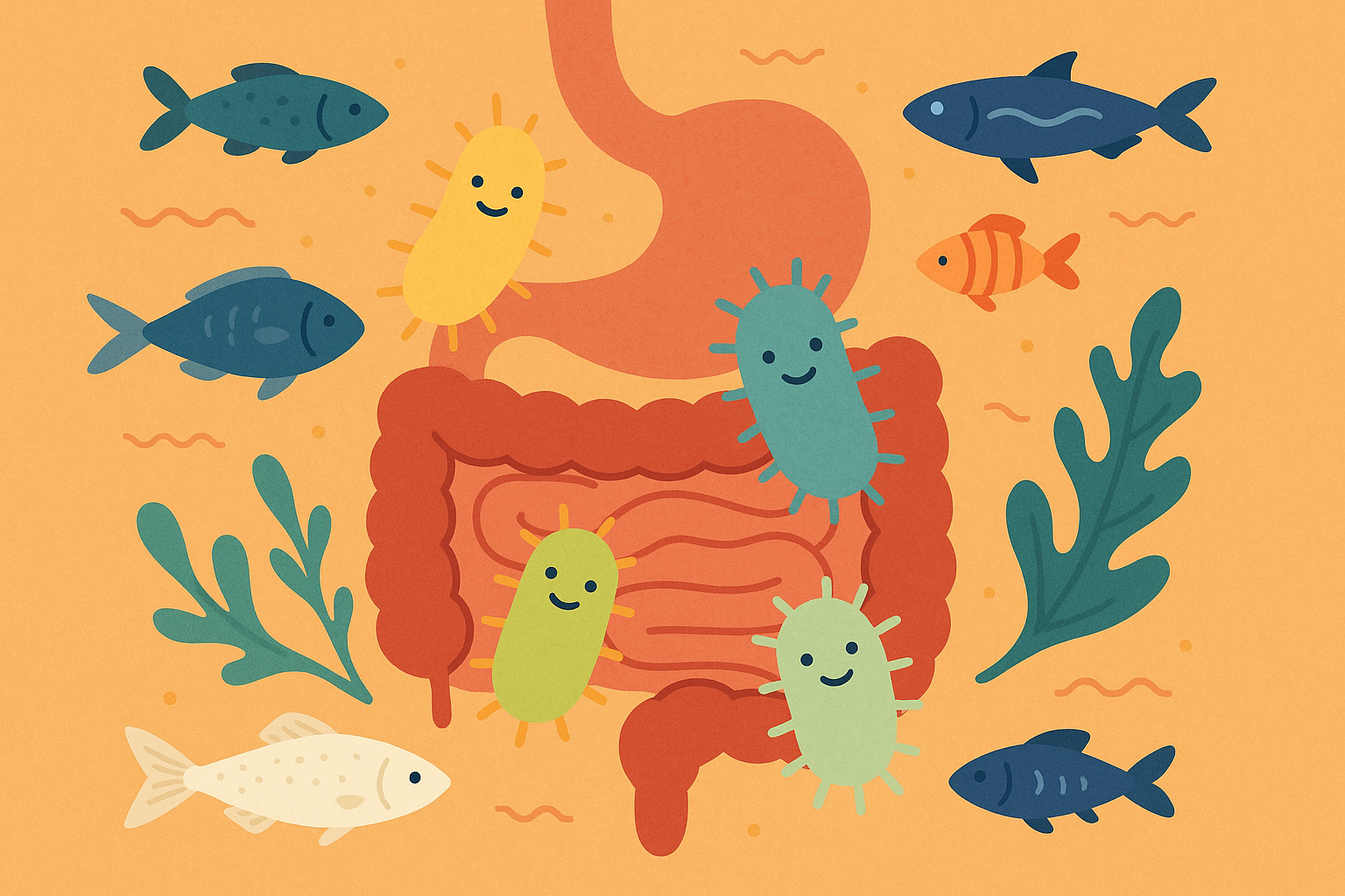 Gut bacteria optimization for pescatarian nutrition