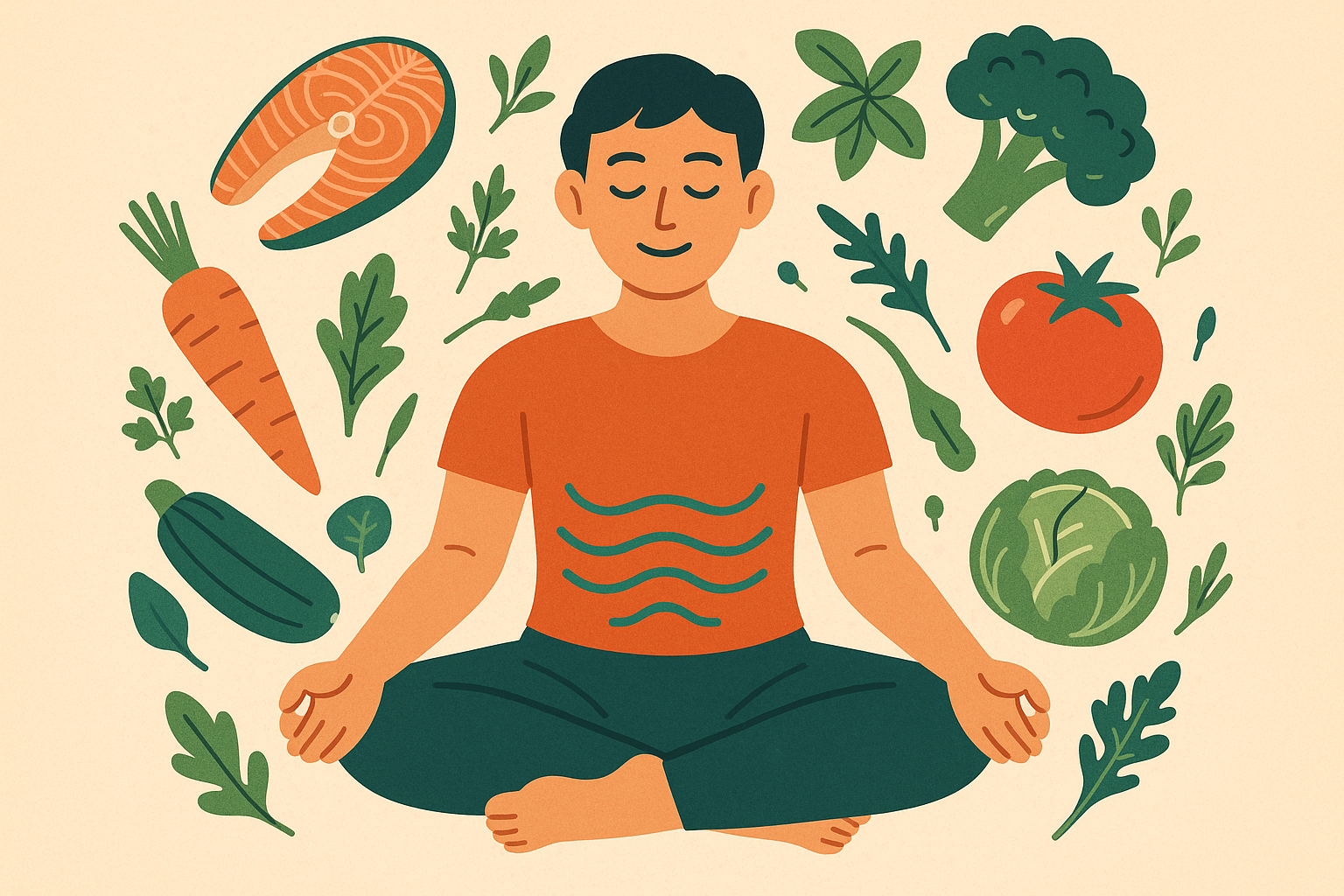 Serotonin production in gut through AIP foods