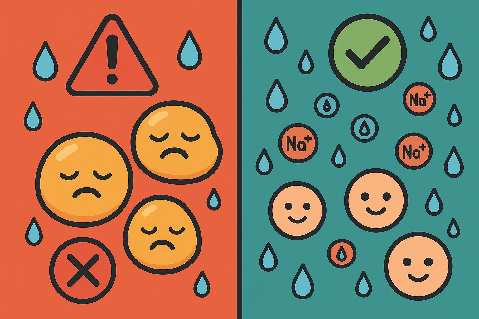 Hyponatremia warning signs