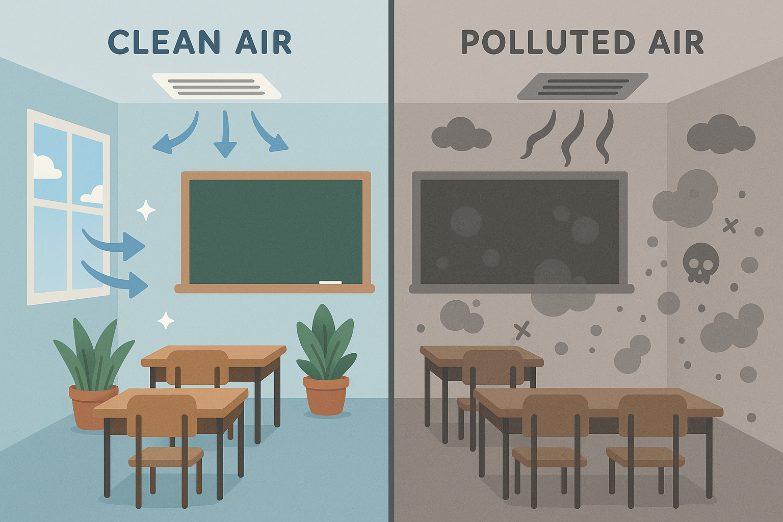 School air quality and student mental health