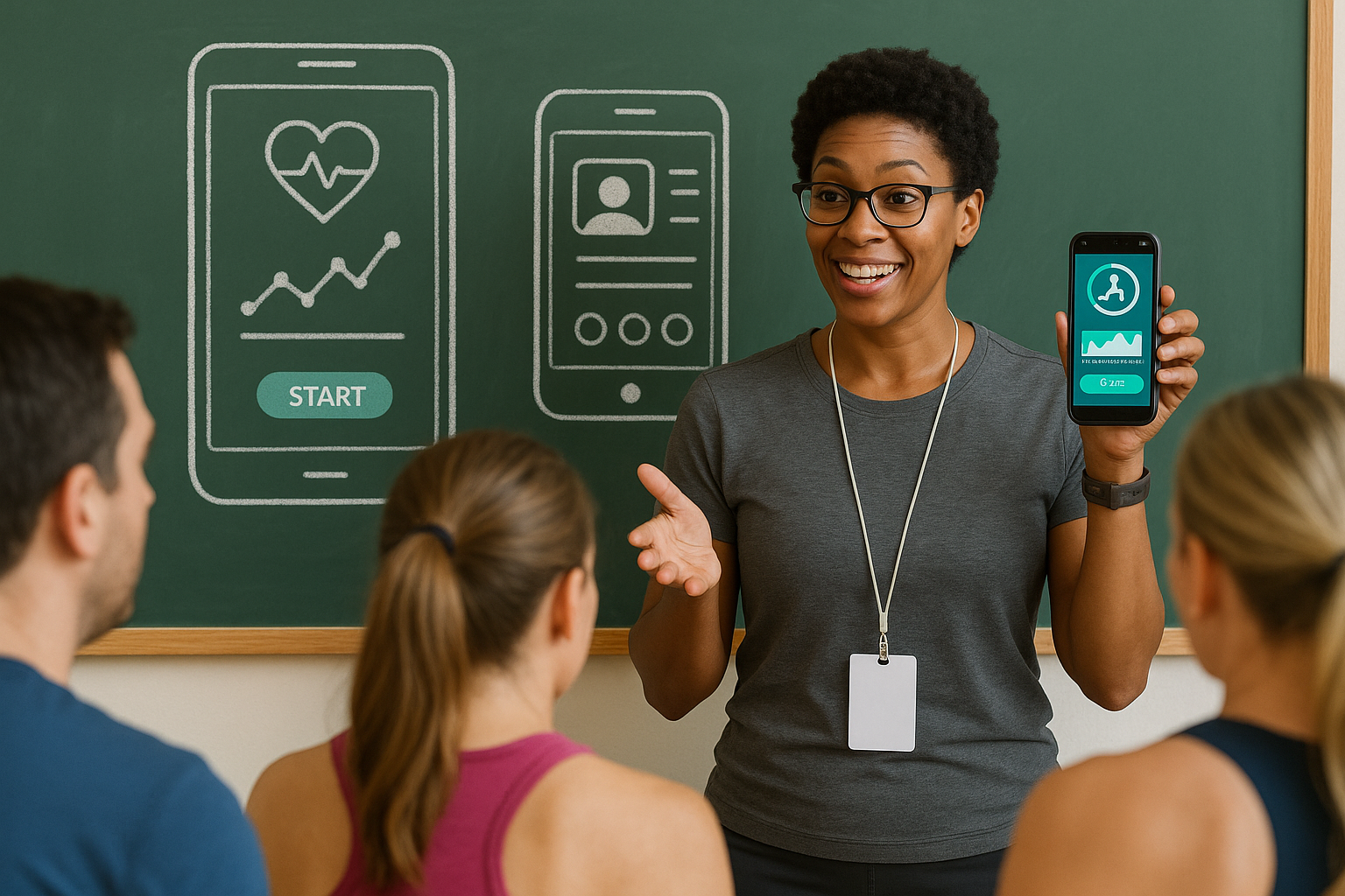 Digital wellness integration in PE class