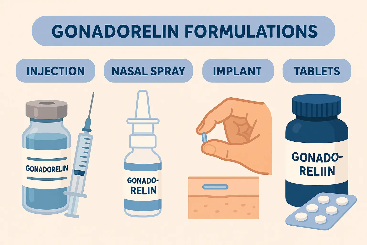 Gonadorelin analogues comparison