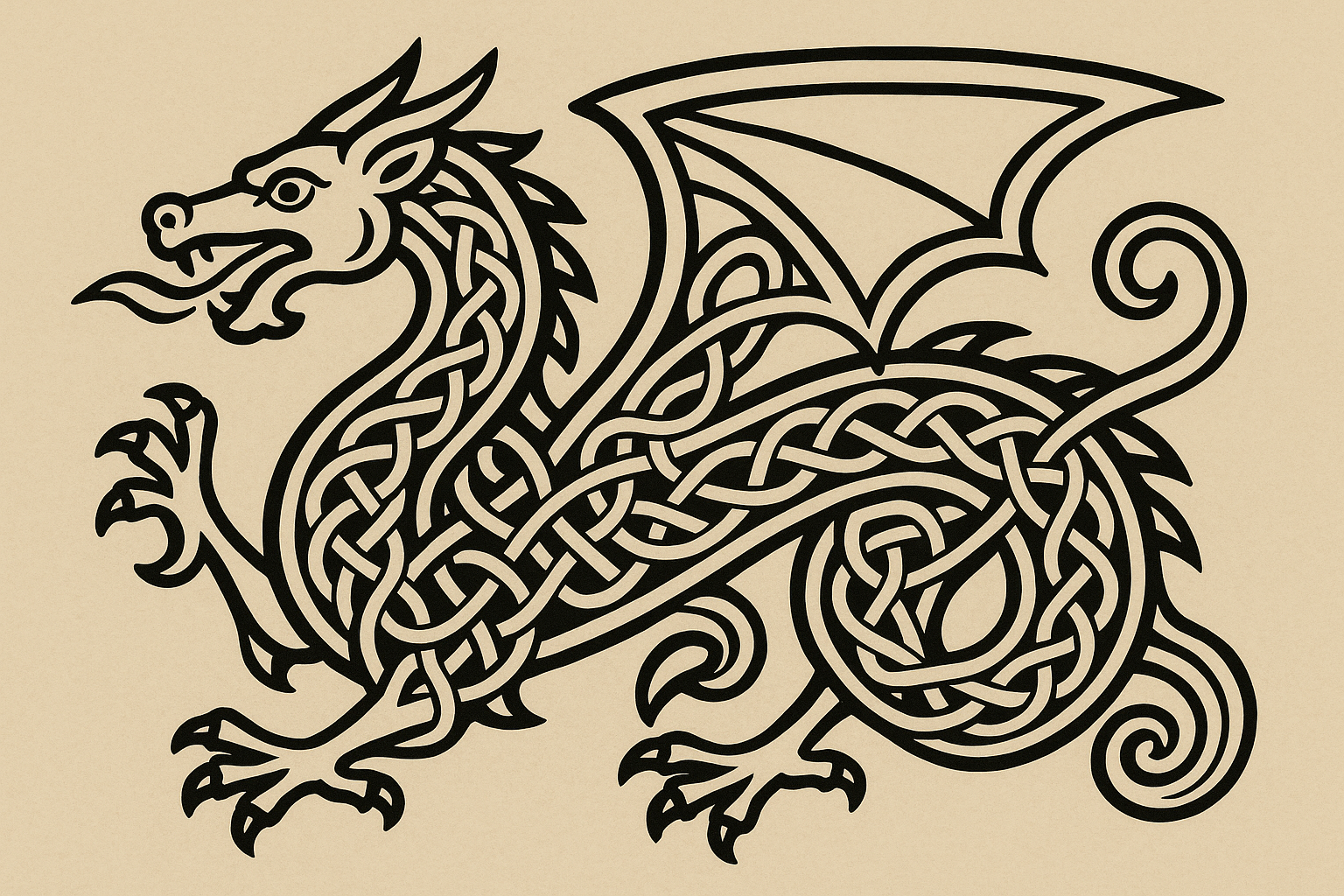 Celtic animal and mythological creature tattoo designs