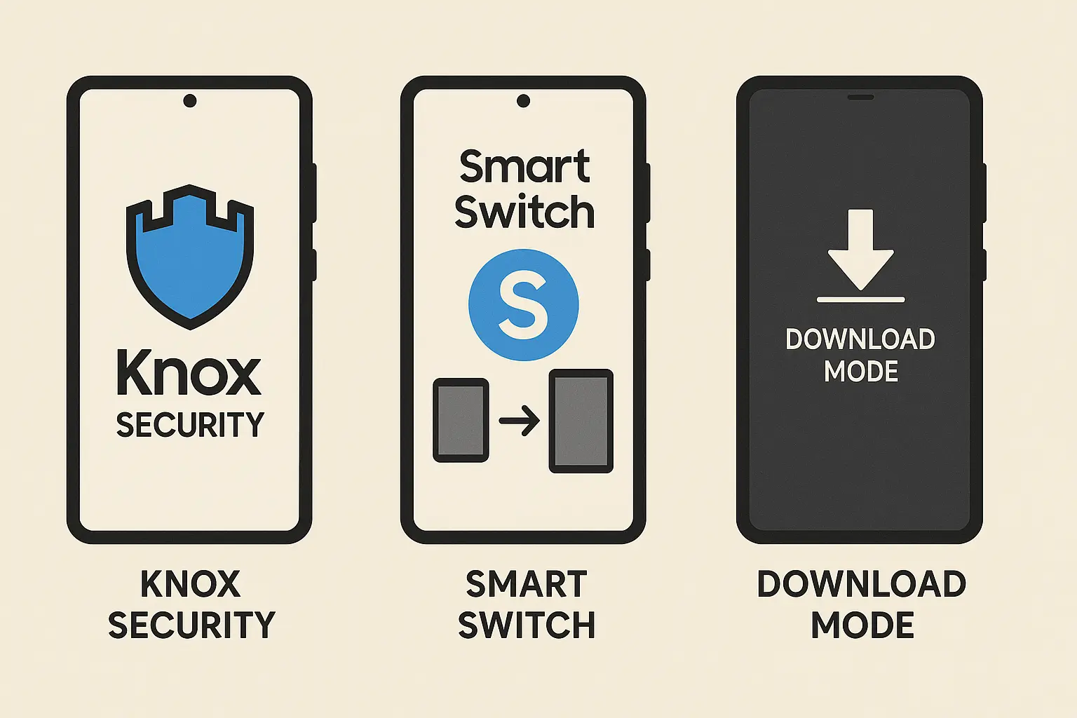 Samsung device specific factory reset options