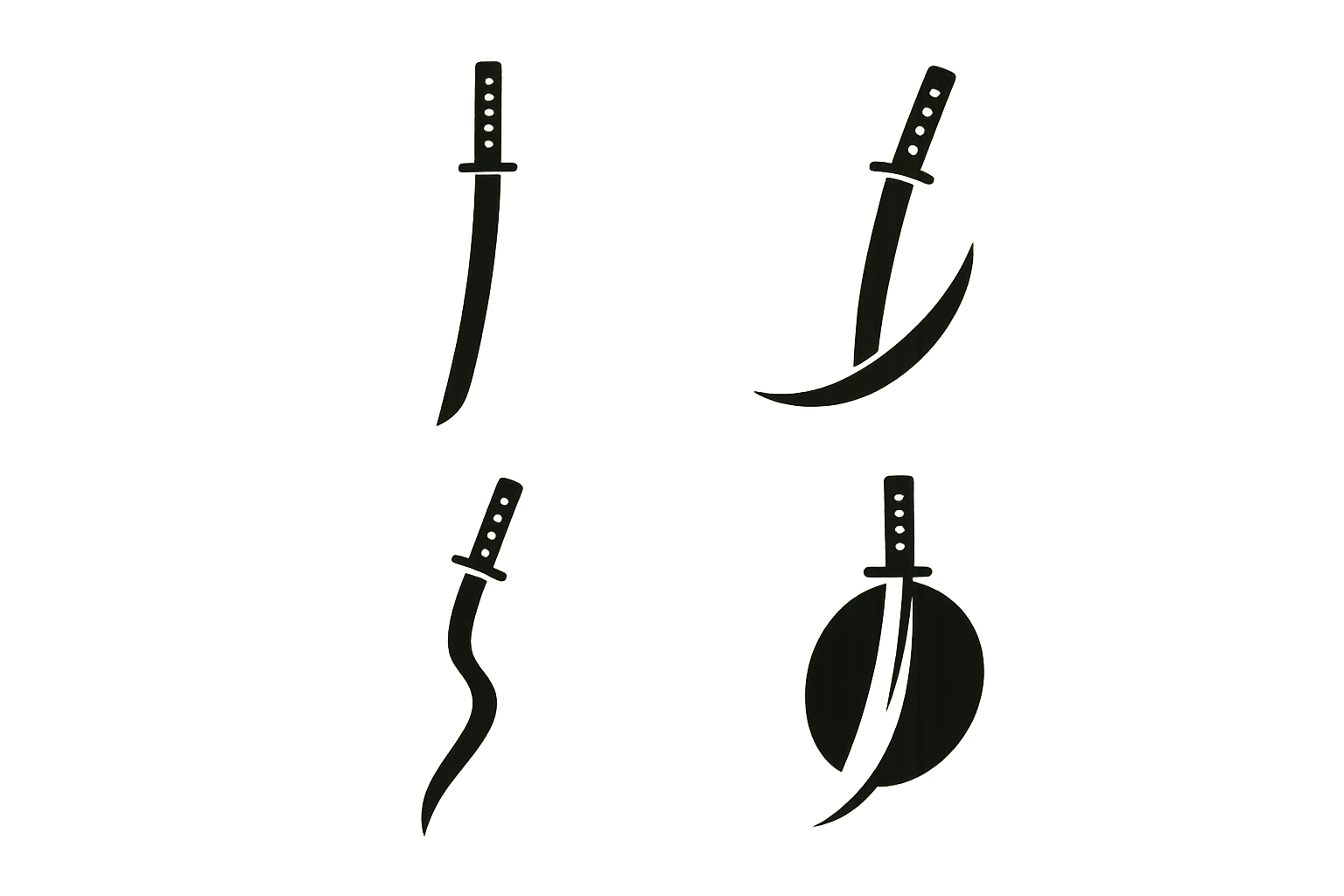 Symbolic and spiritual katana tattoo concepts