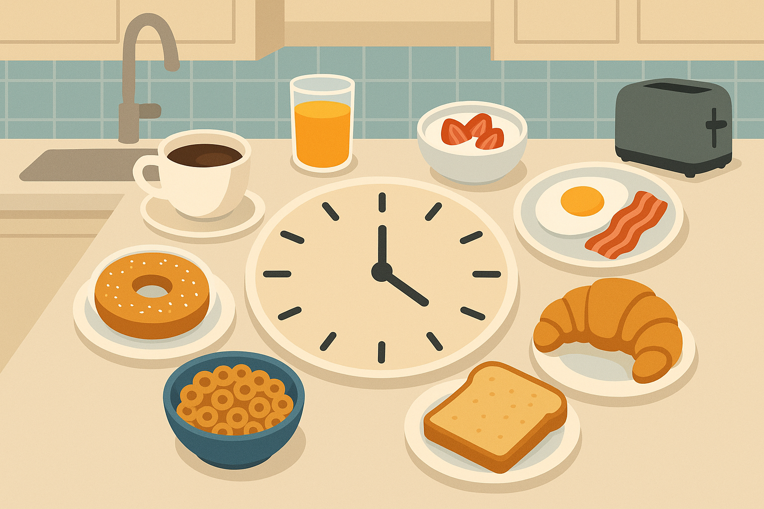 Breakfast meal plan circadian rhythm optimization