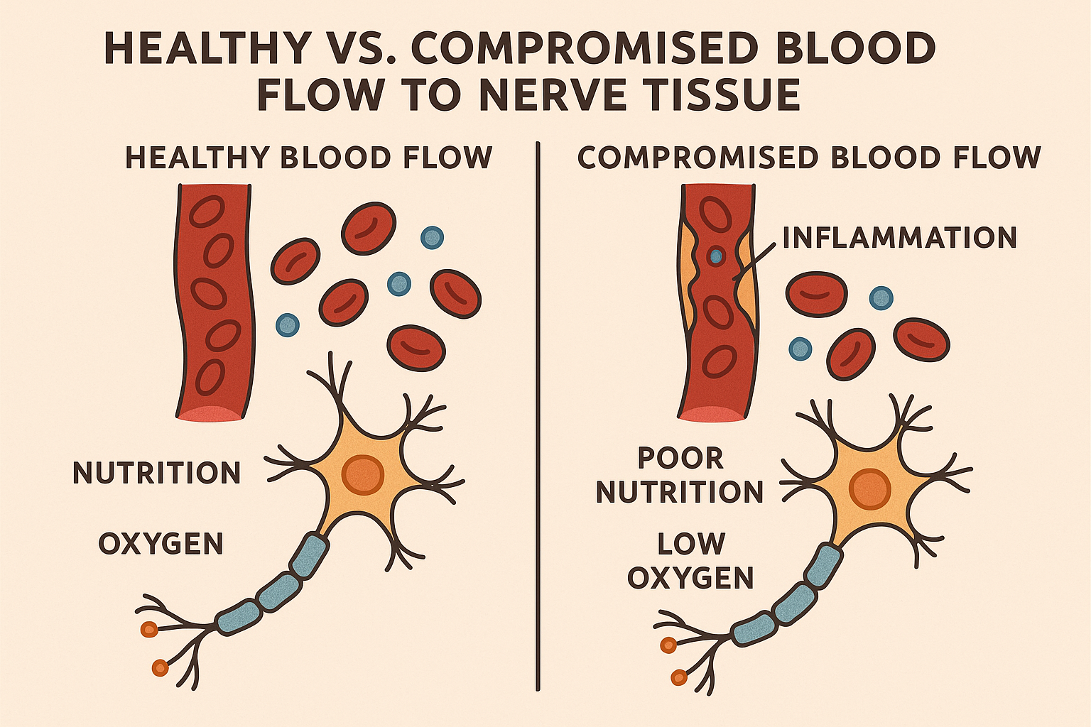 Nerve blood supply protection strategies