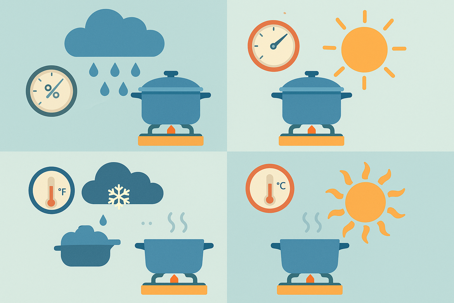Climate adjustments for perfect Mexican rice texture