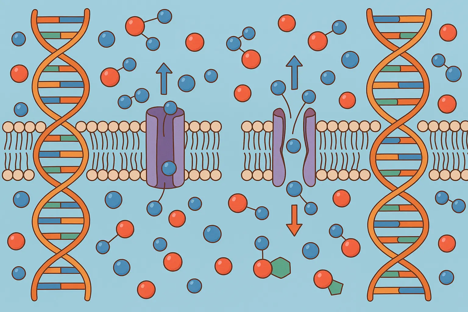 Genetic variations affecting cellular hydration